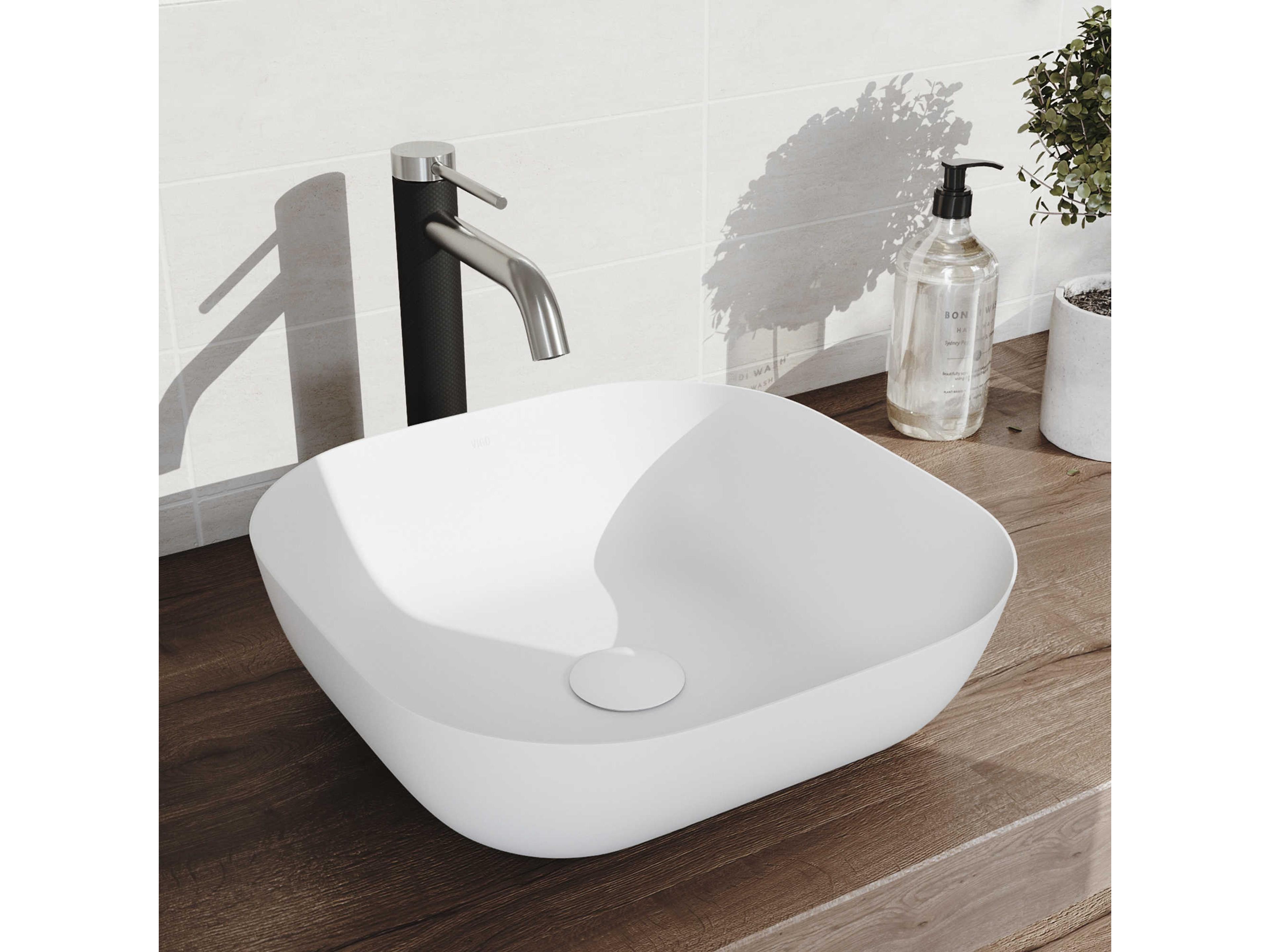 Vigo Lexington Brushed Nickel 1-Handle Vessel Bathroom Faucet