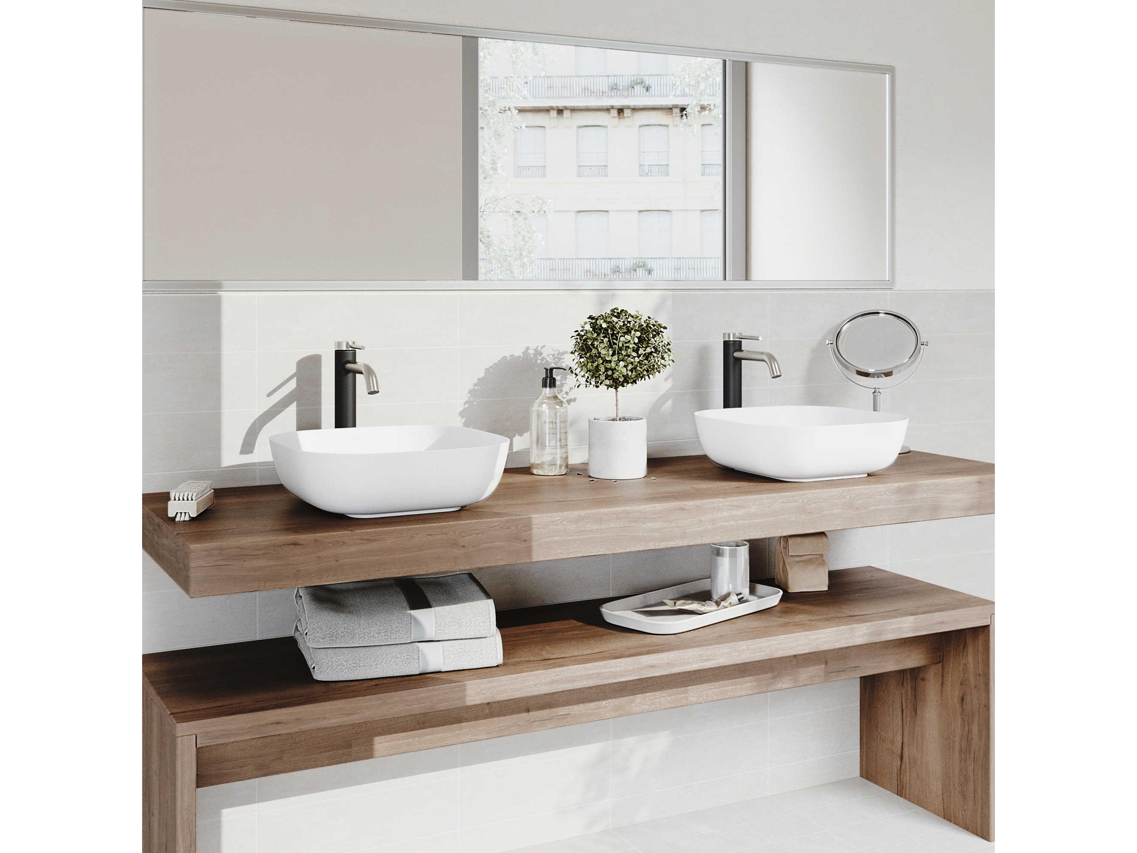 Vigo Lexington Brushed Nickel 1-Handle Vessel Bathroom Faucet