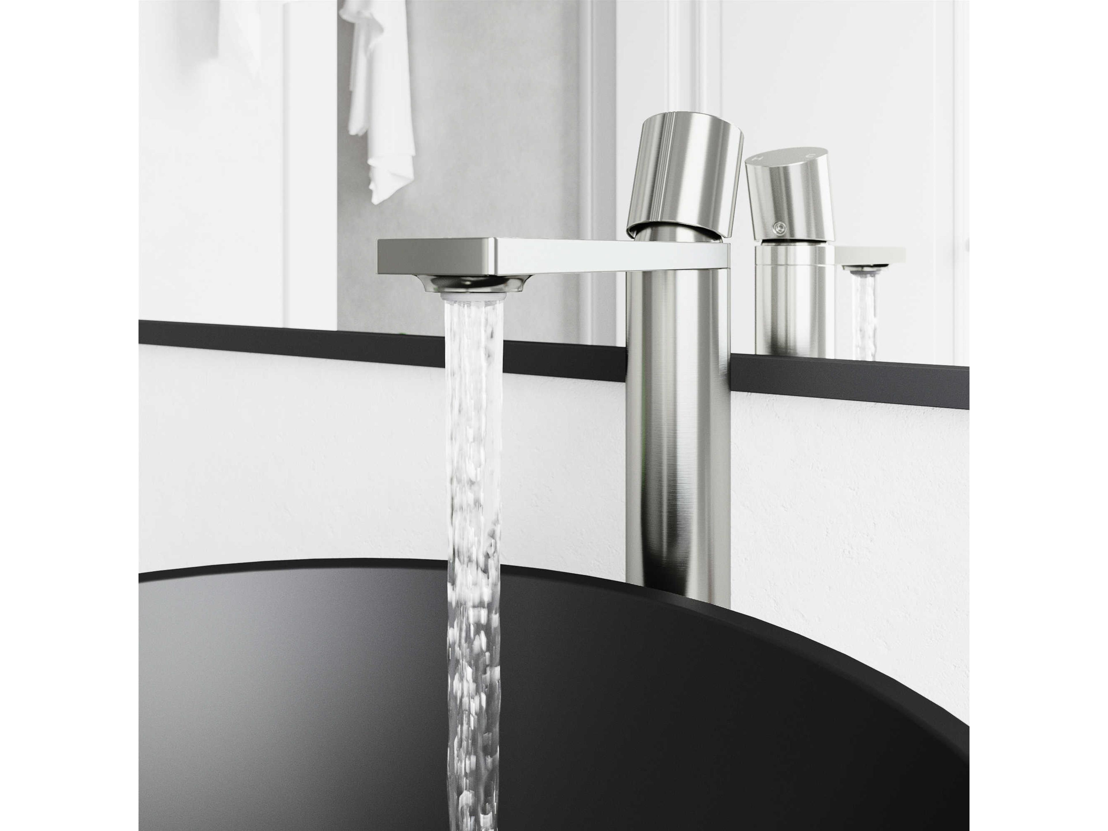 Vigo Gotham Brushed Nickel 1-Handle Vessel Bathroom Faucet