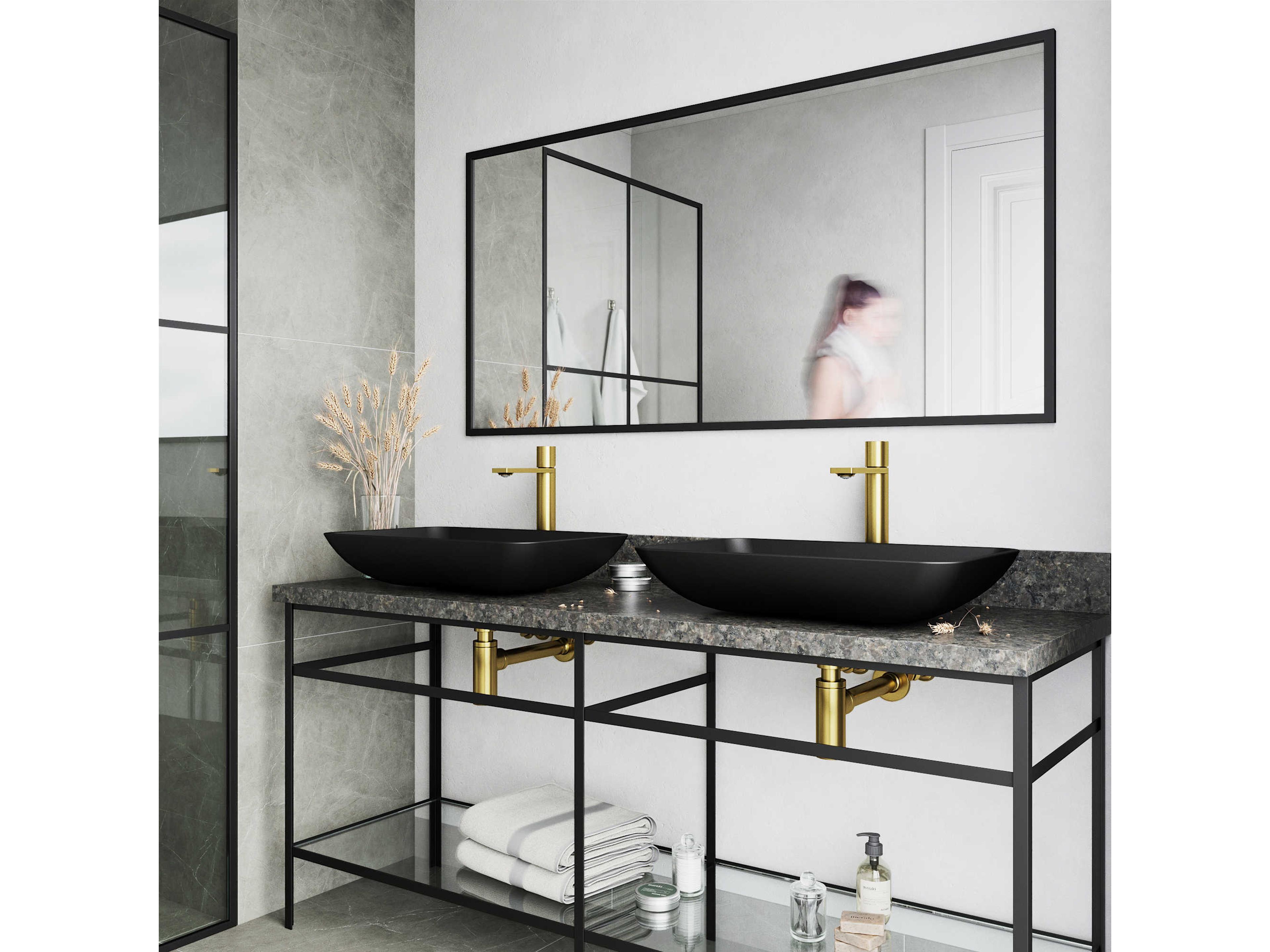 Vigo Gotham Matte Brushed Gold 1-Handle Vessel Bathroom Faucet
