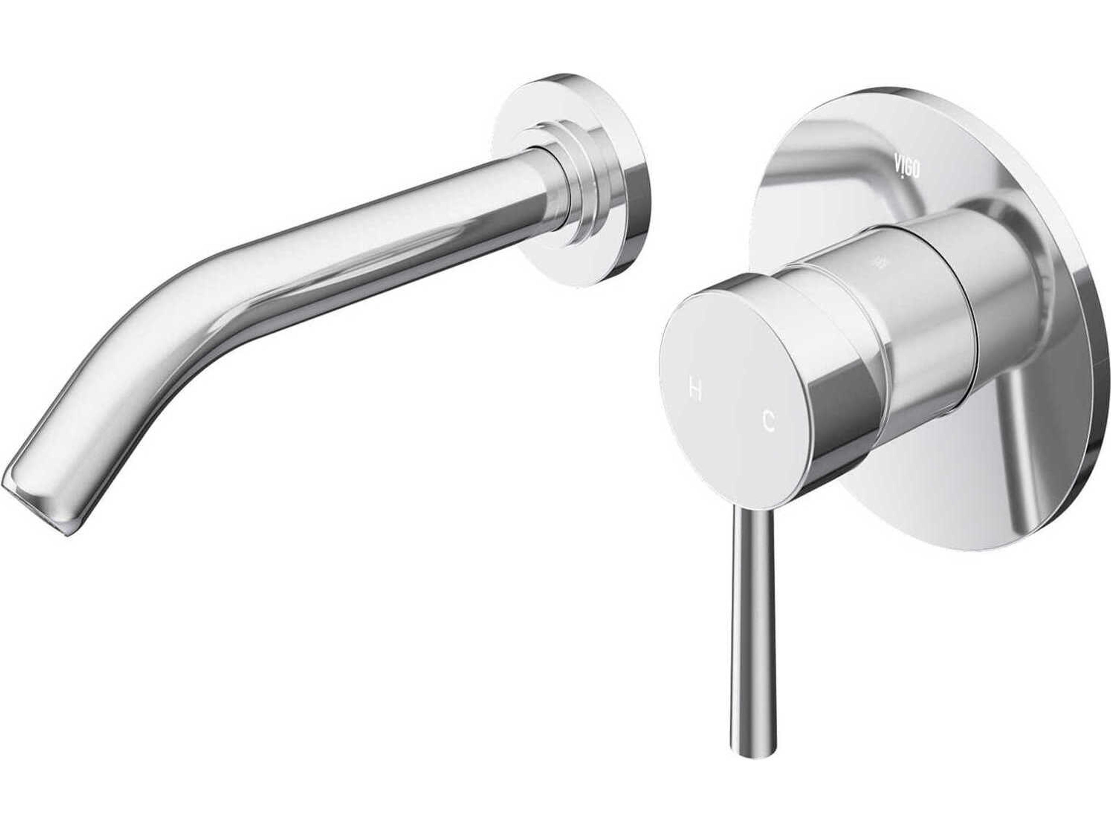 Olus Chrome 1-Handle Wall-Mount Bathroom Faucet