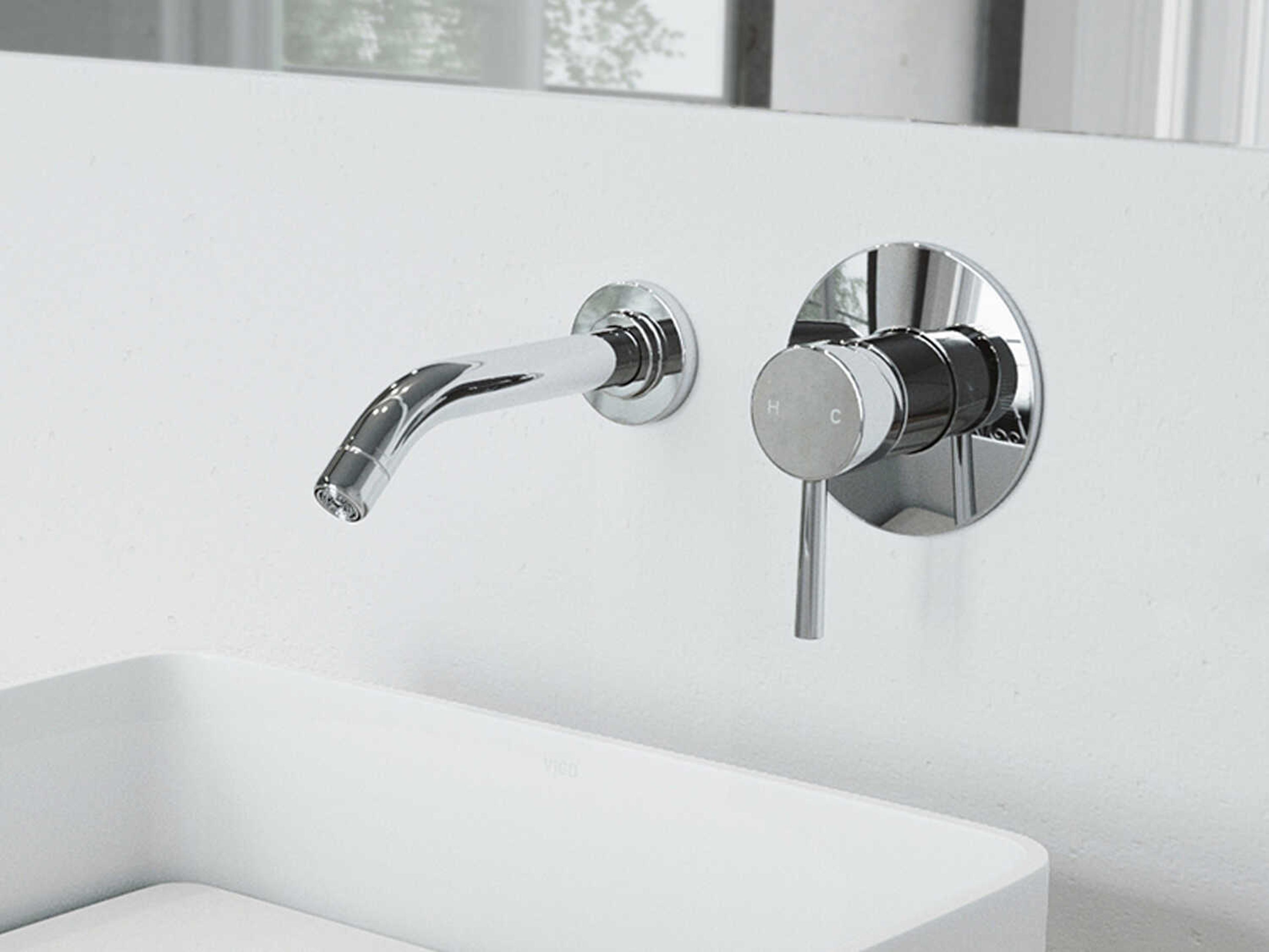 Vigo Olus Chrome 1-Handle Wall-Mount Bathroom Faucet