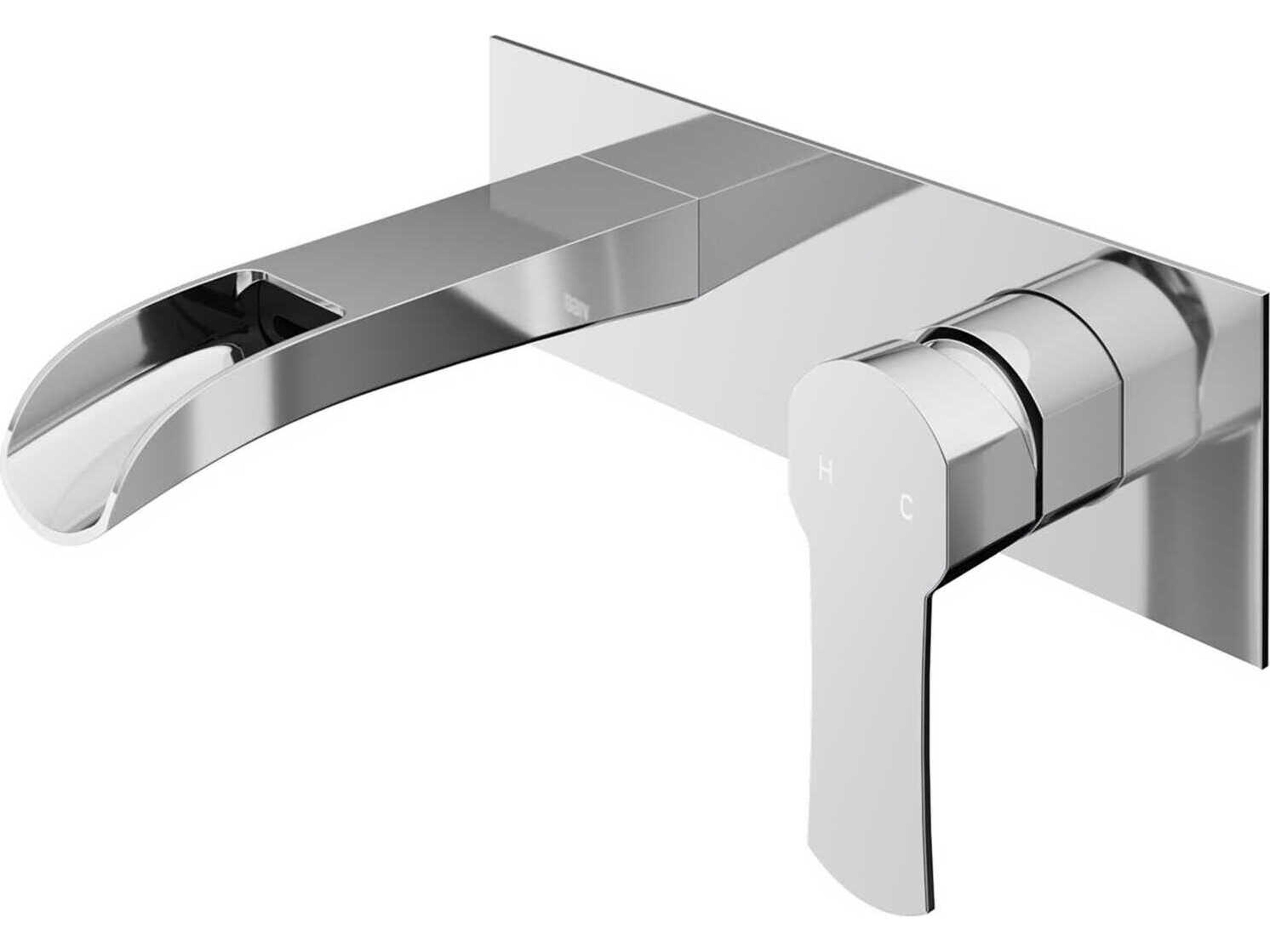 Cornelius Chrome 1-Handle Wall-Mount Bathroom Faucet