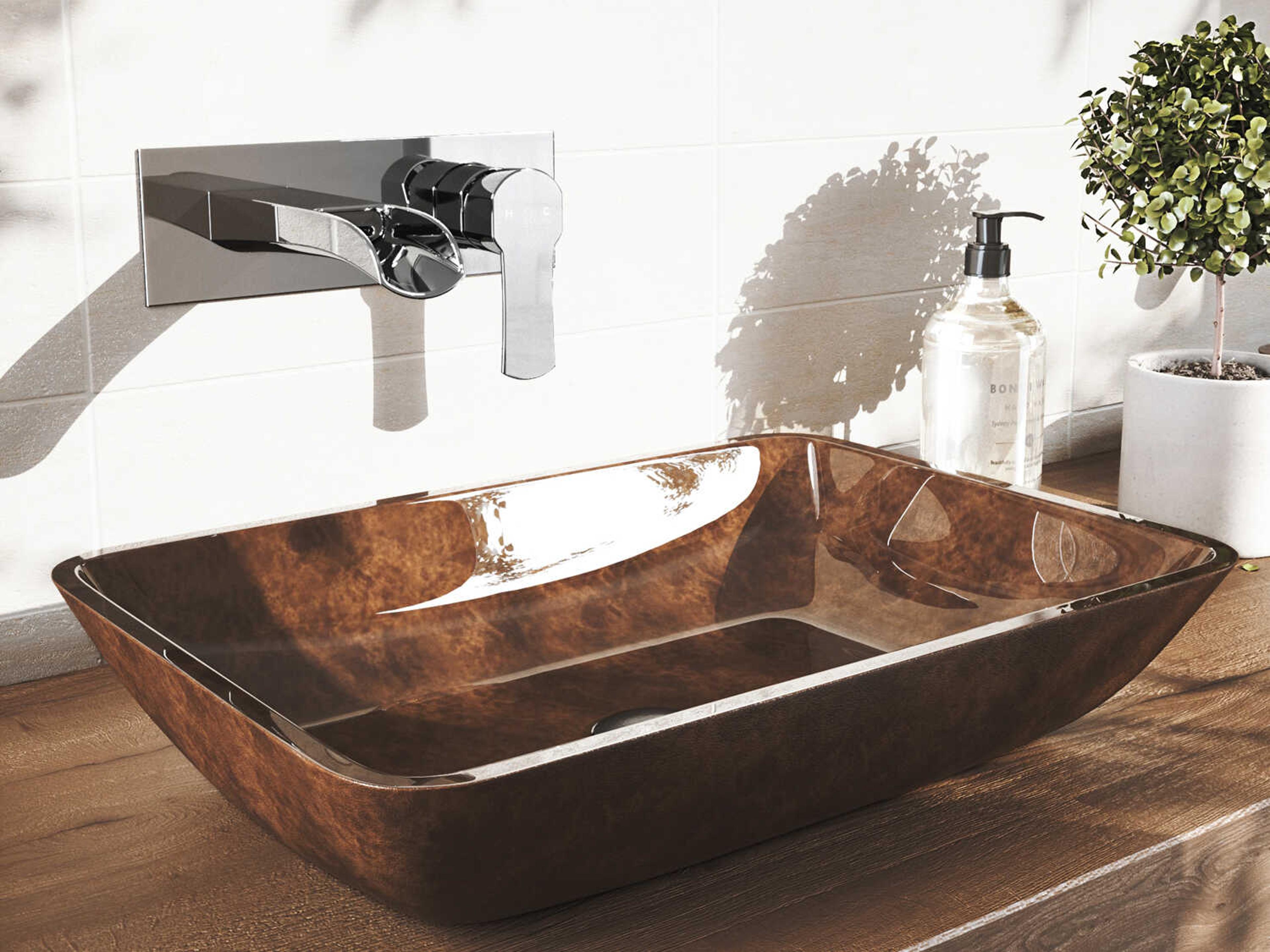 Vigo Cornelius Chrome 1-Handle Wall-Mount Bathroom Faucet