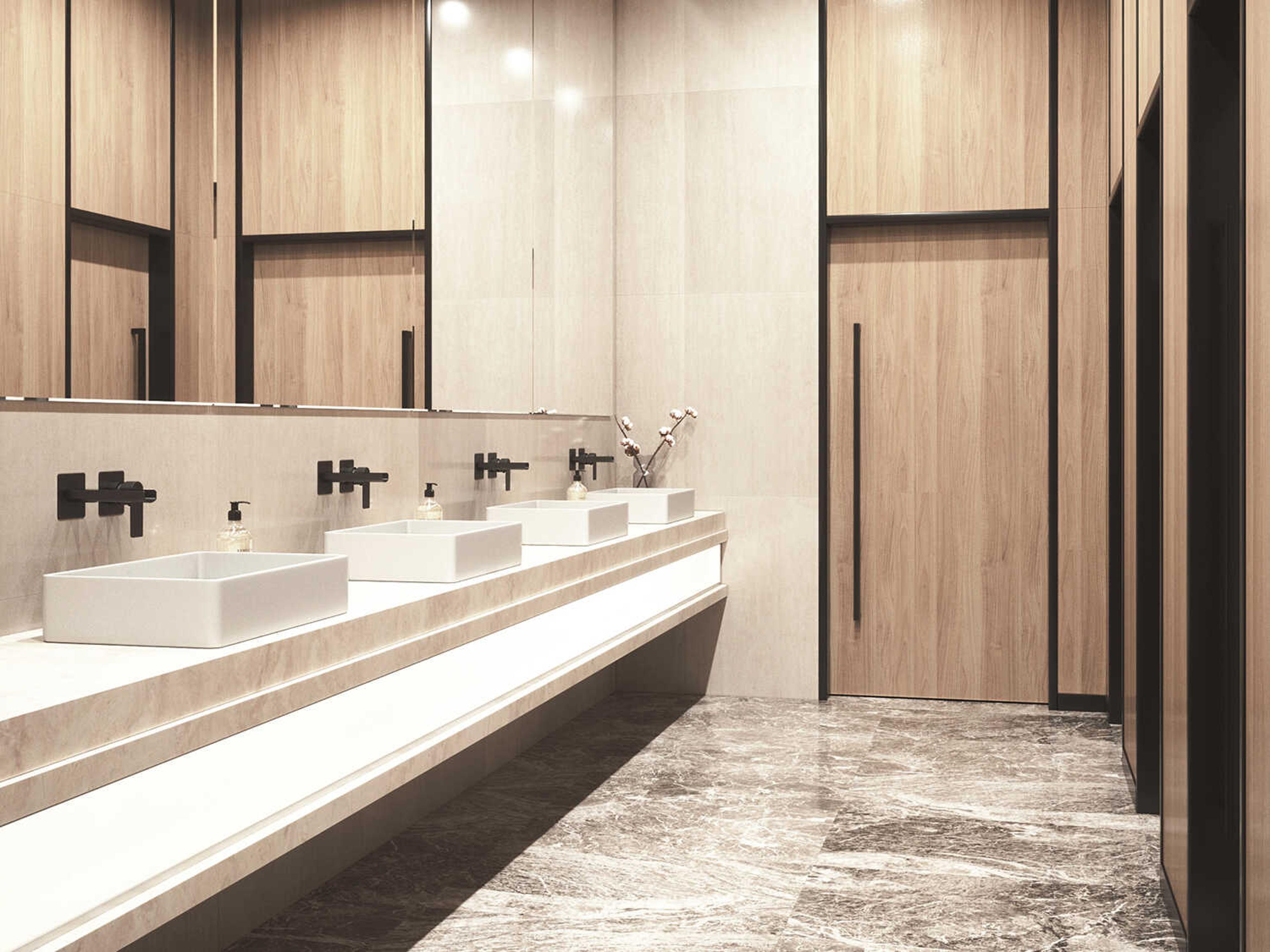 Vigo Atticus Matte Black 1-Handle Wall-Mount Bathroom Sink Faucet