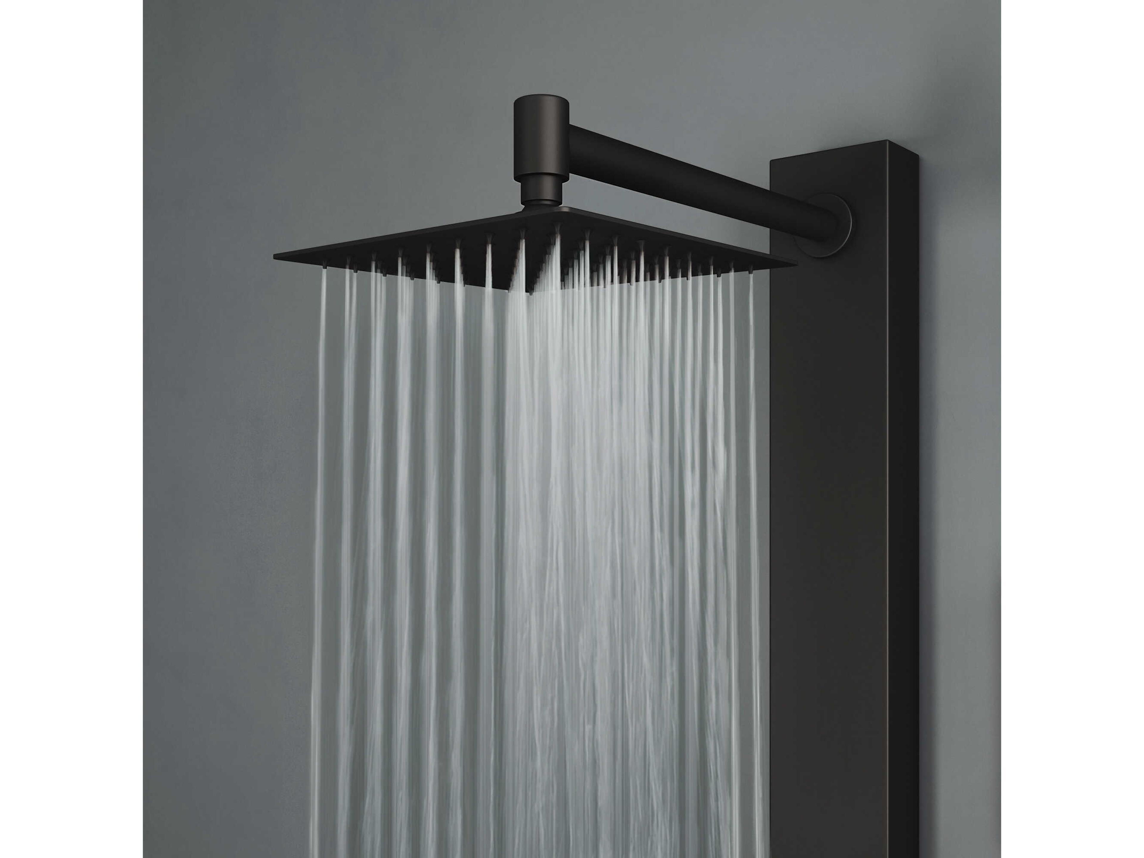 Vigo Orchid Matte Black Retro-Fit 2-Spray Massage Jet Shower Panel System