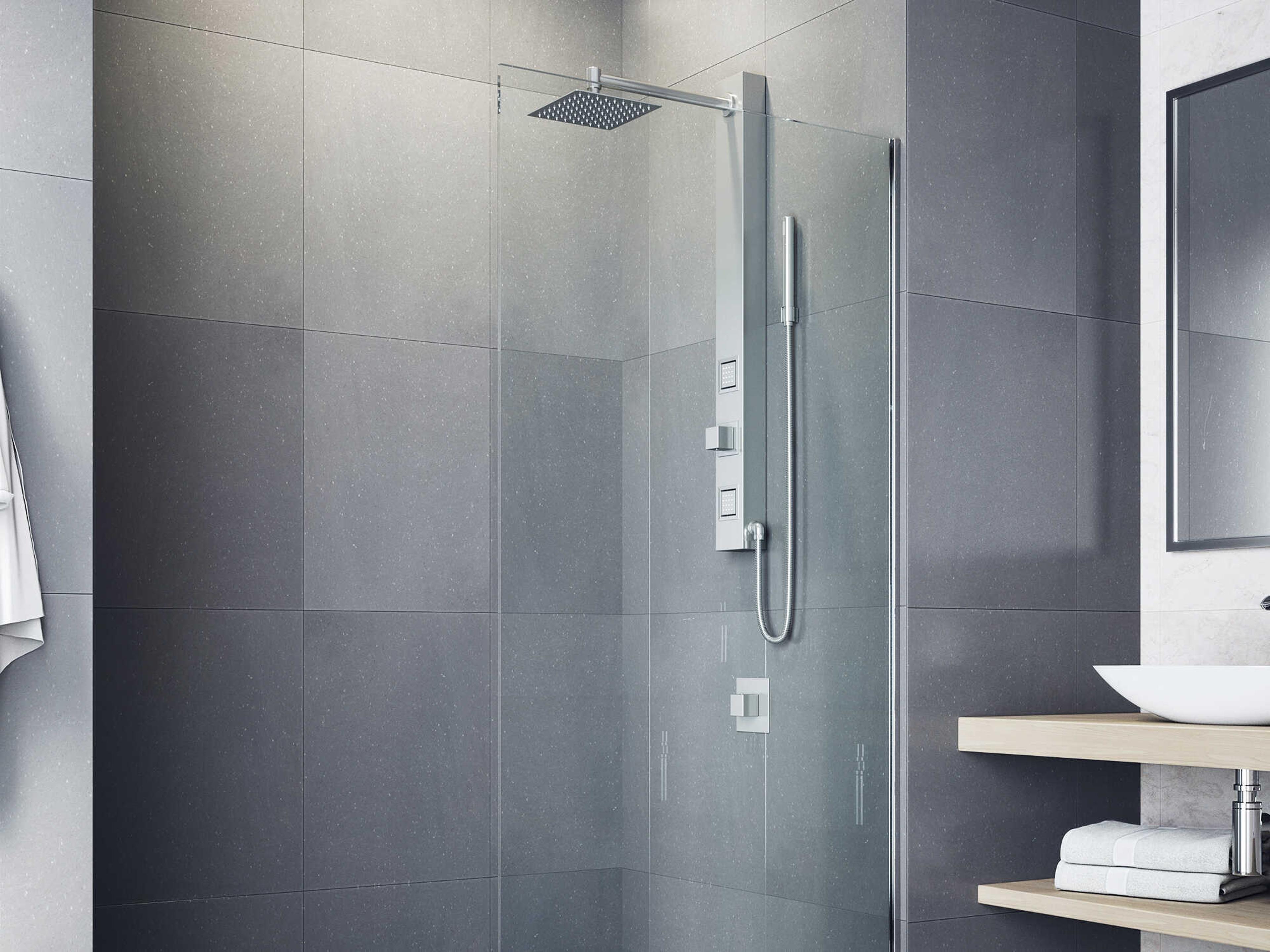 Vigo Orchid Stainless Steel Retro-Fit 2-Spray Massage Jet Shower Panel System