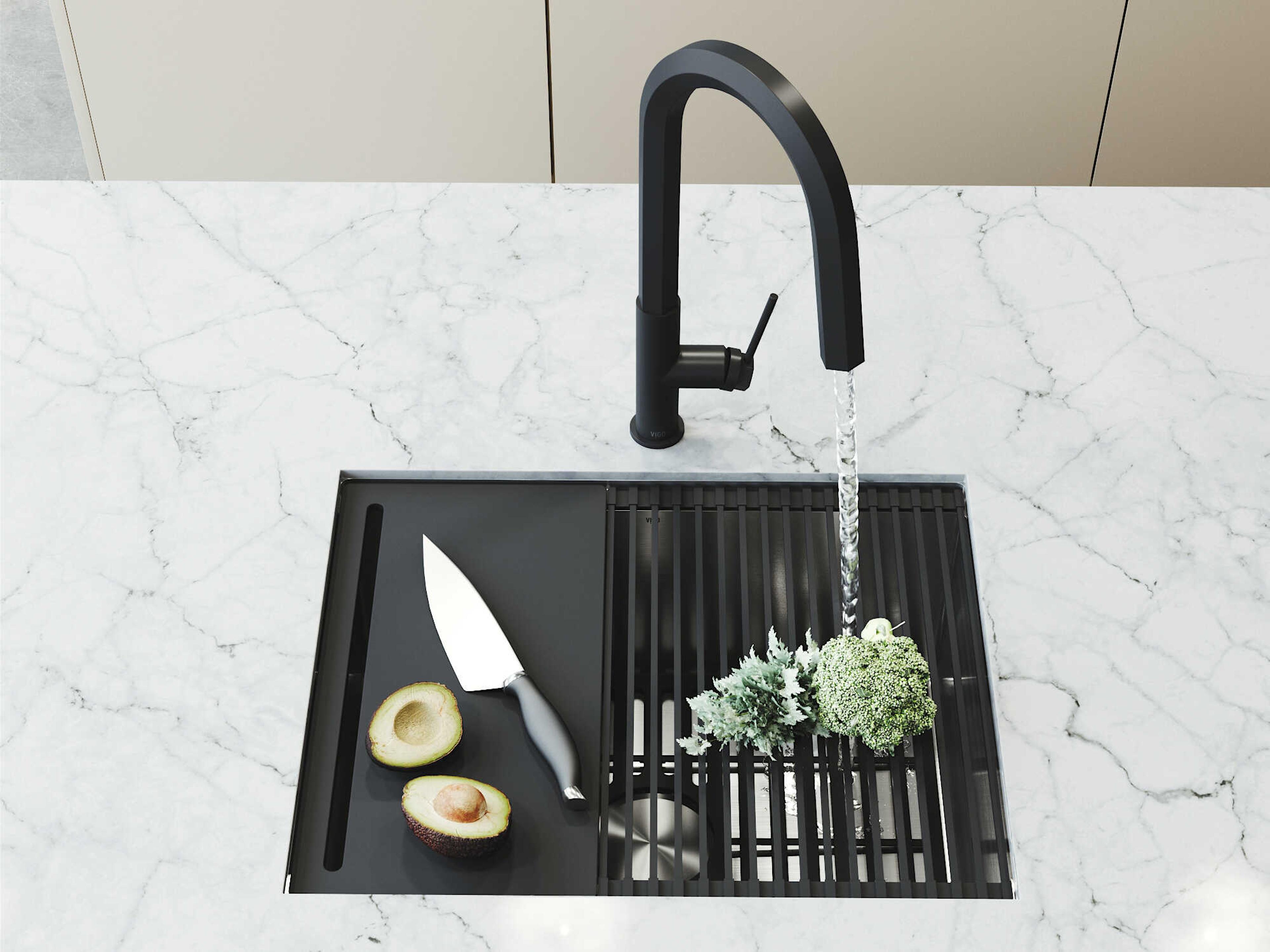 Vigo Mercer Undermount Kitchen Sink with Accessories