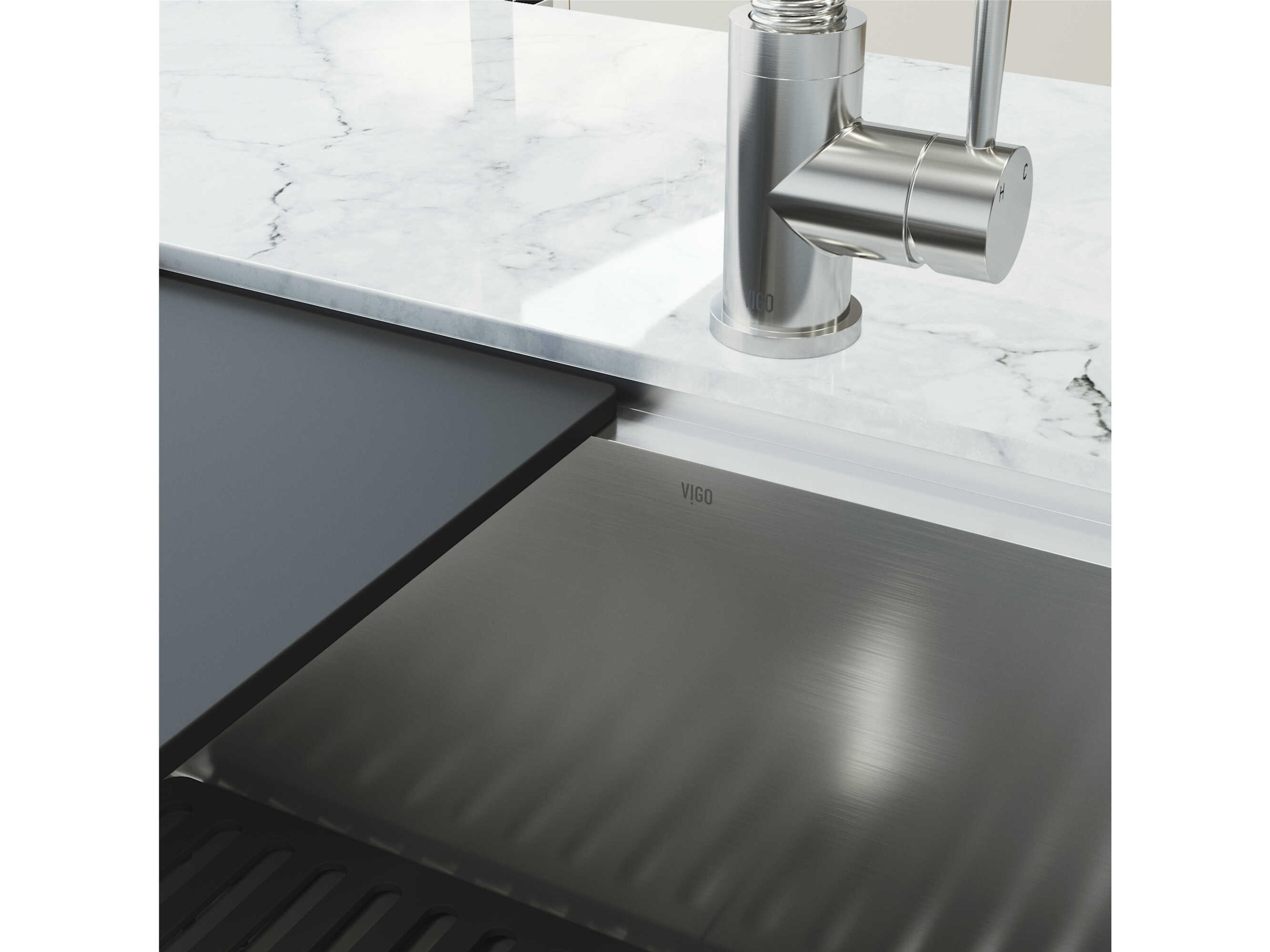 Vigo Mercer Undermount Kitchen Sink with Accessories