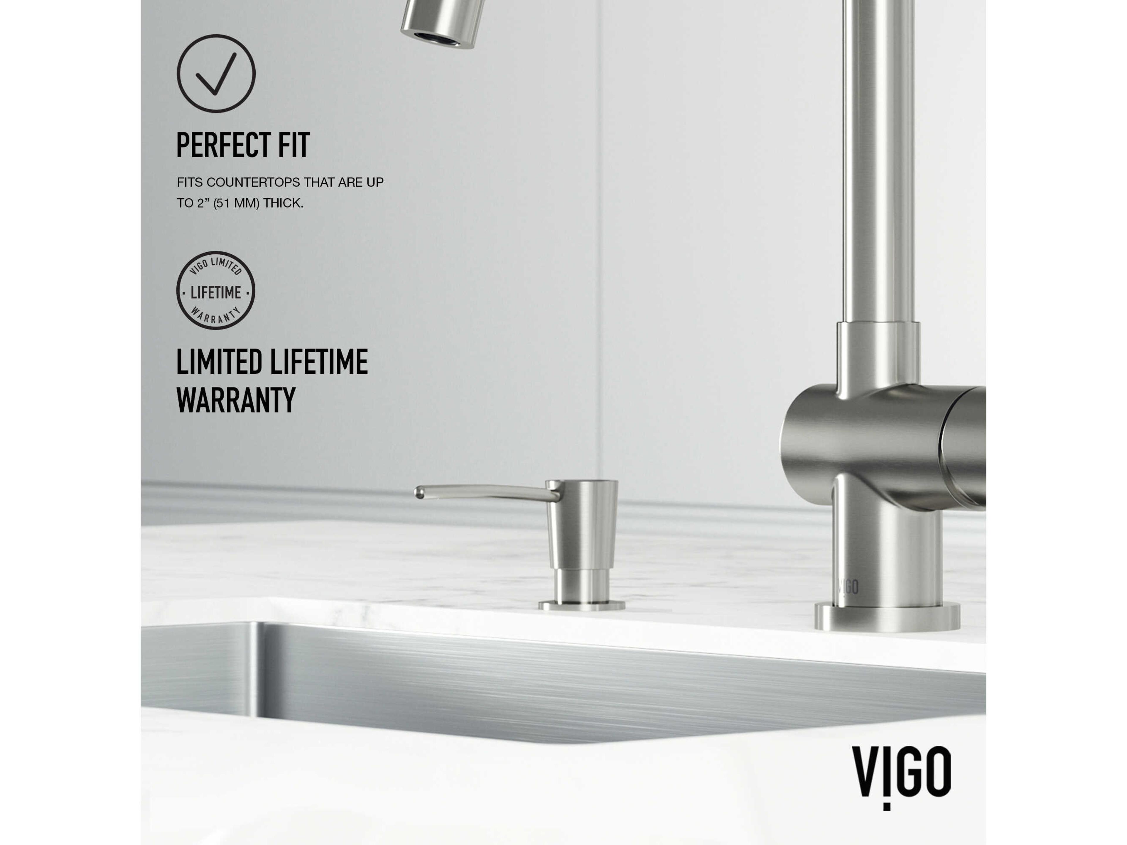 Vigo Stainless Steel Kitchen Soap Dispenser