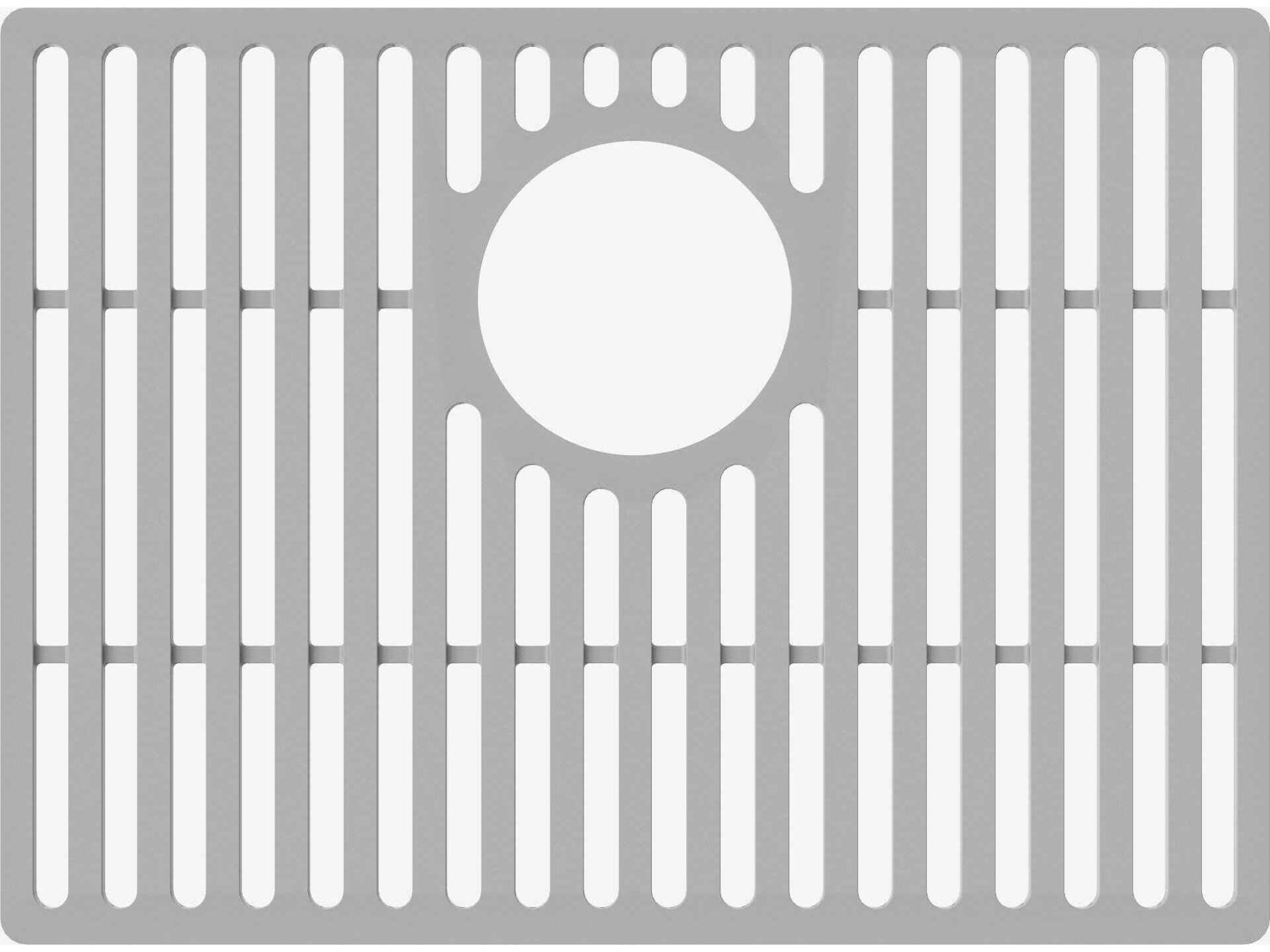 Gray Silicone Kitchen Sink Protective Bottom Grid For Single Basin Sink