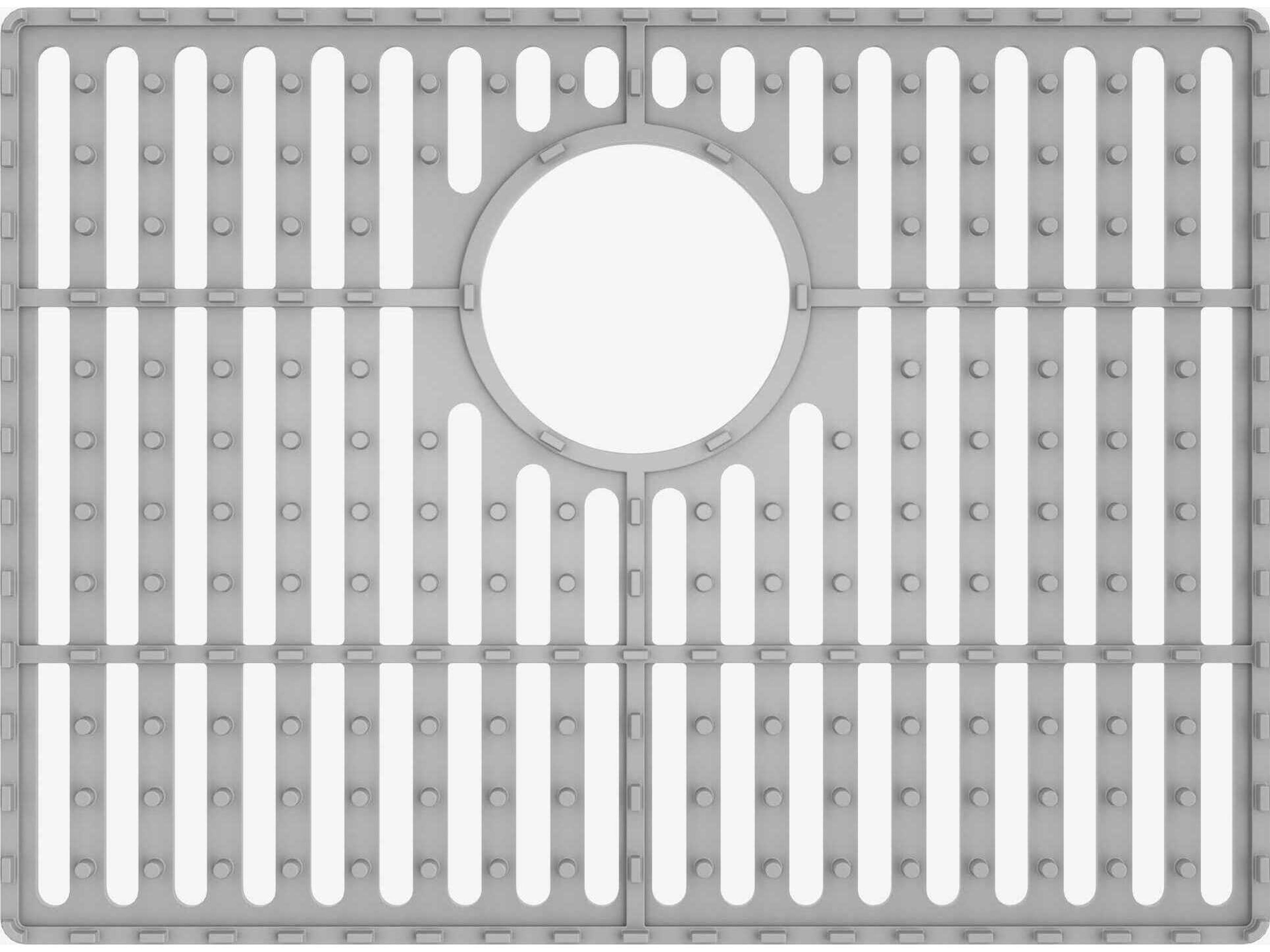 Vigo Gray Silicone Kitchen Sink Protective Bottom Grid For Single Basin Sink