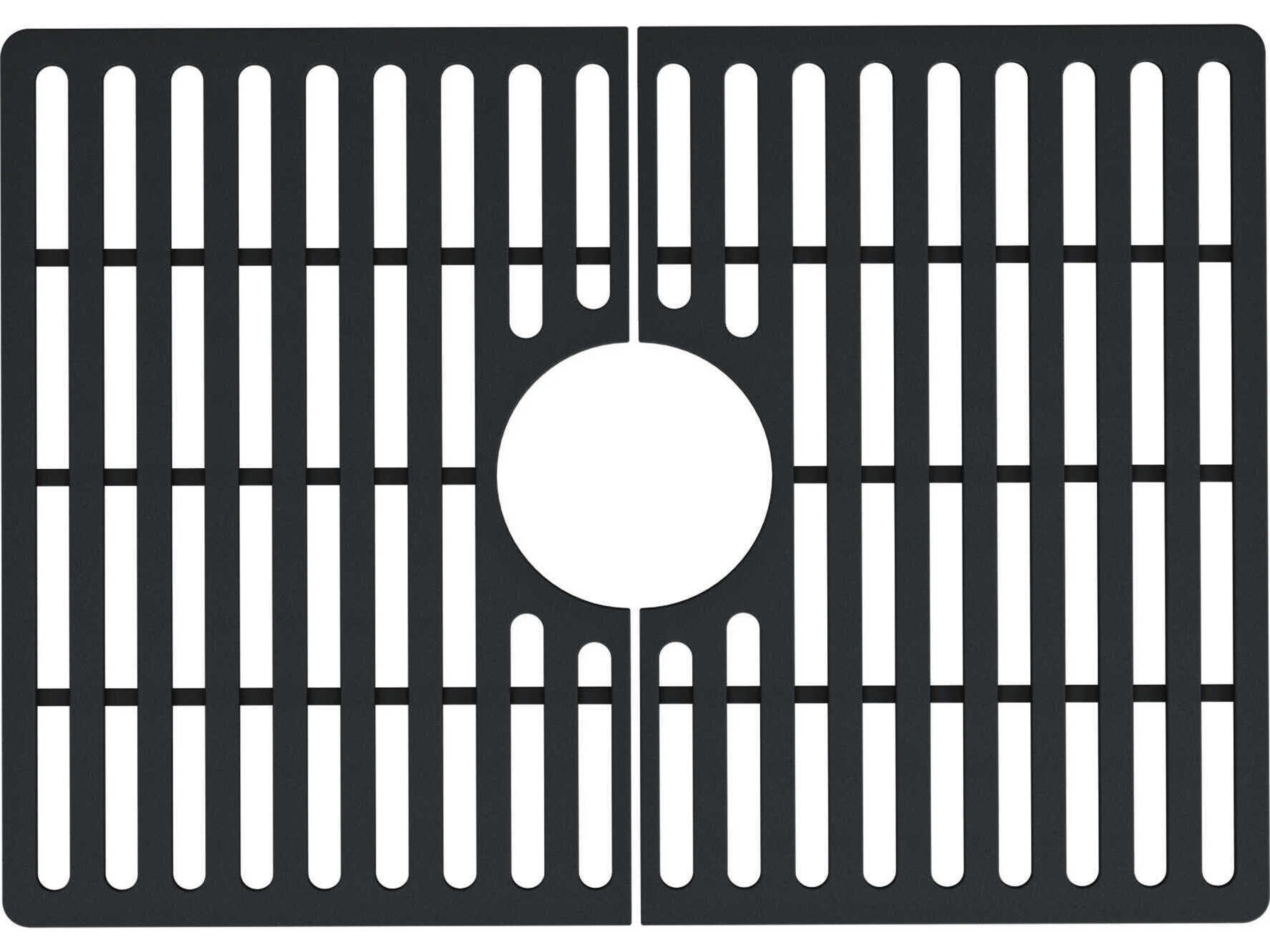 Matte Black Silicone Bottom Grid for 24" Single Bowl Kitchen Sink