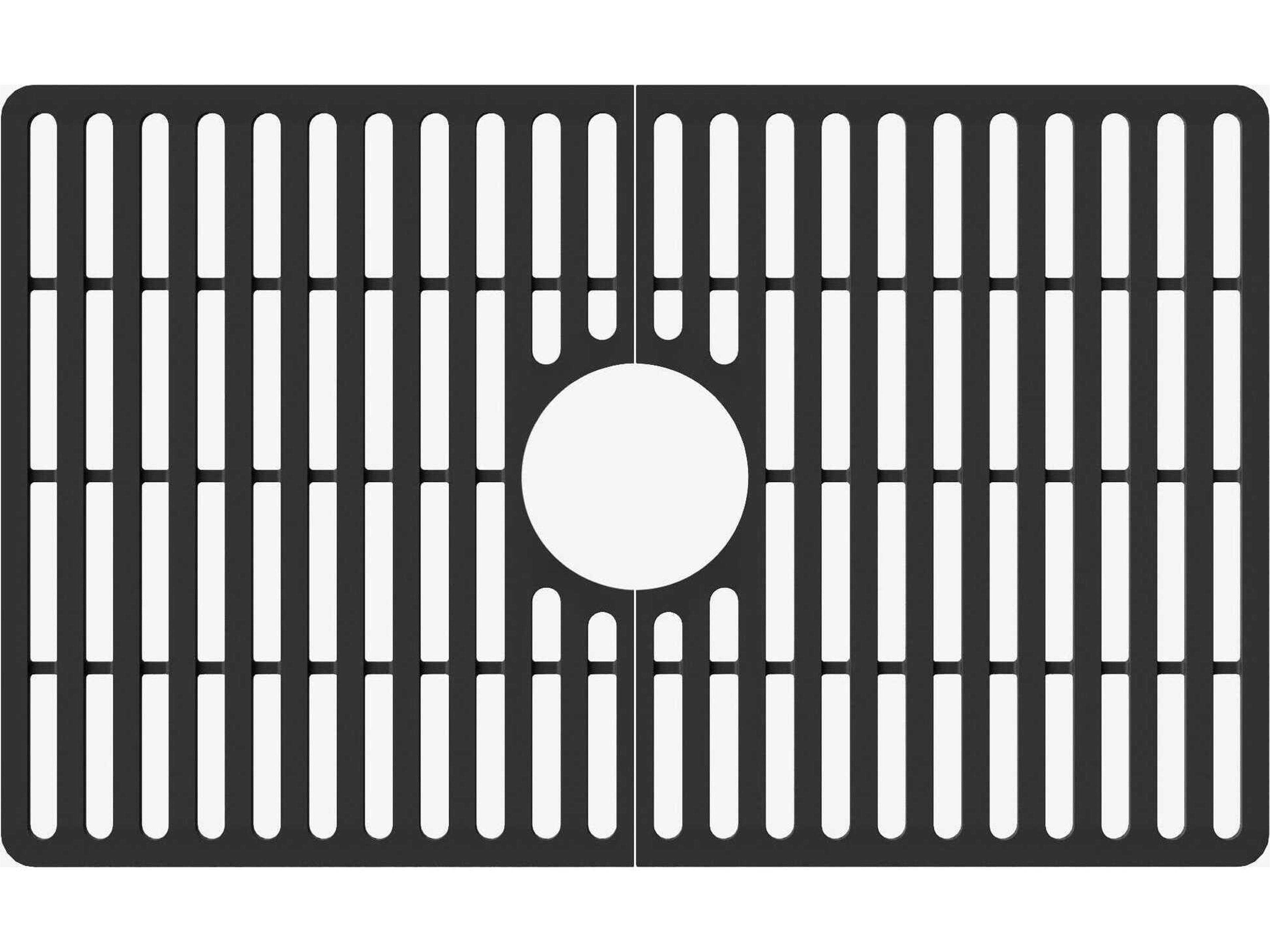 Matte Black Silicone Protective Bottom Grid For Single Basin Sink