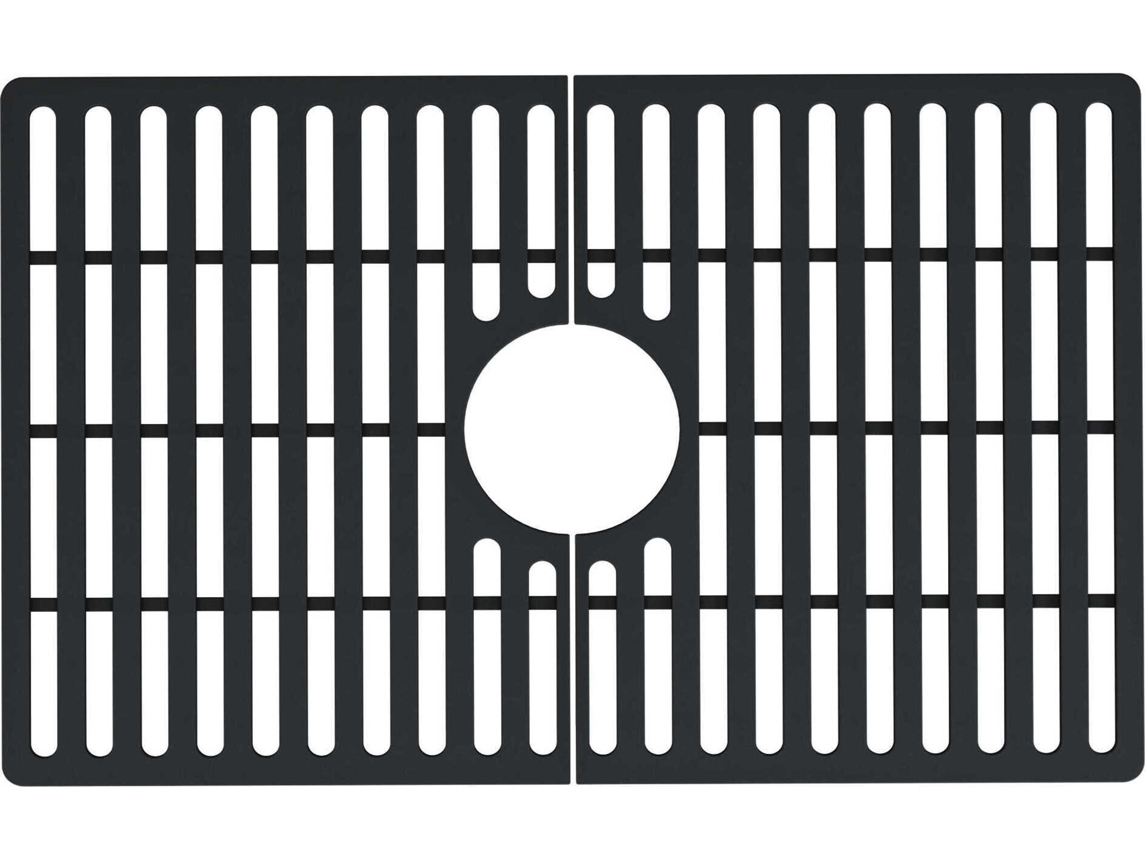 Matte Black Silicone Bottom Grid for Single Bowl Kitchen Sink