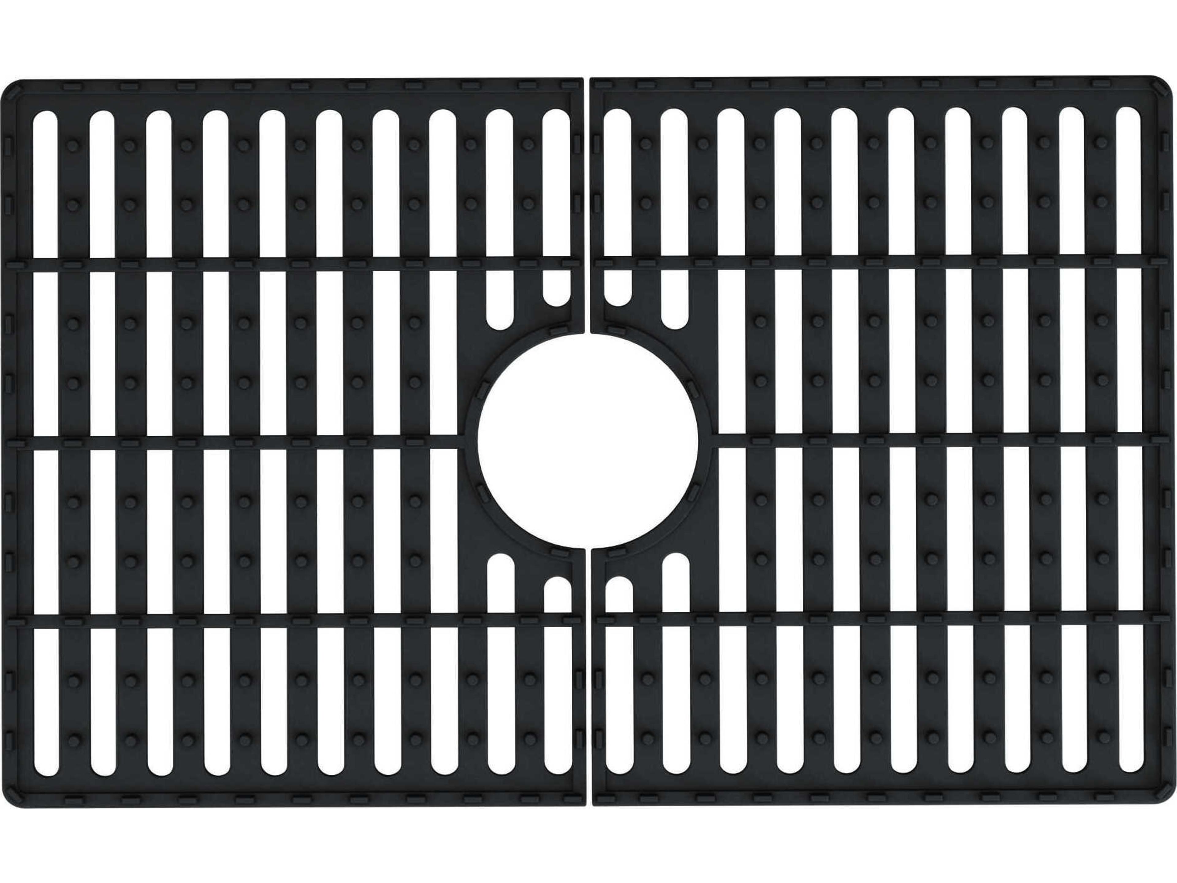 Vigo Matte Black Silicone Bottom Grid for Single Bowl Kitchen Sink
