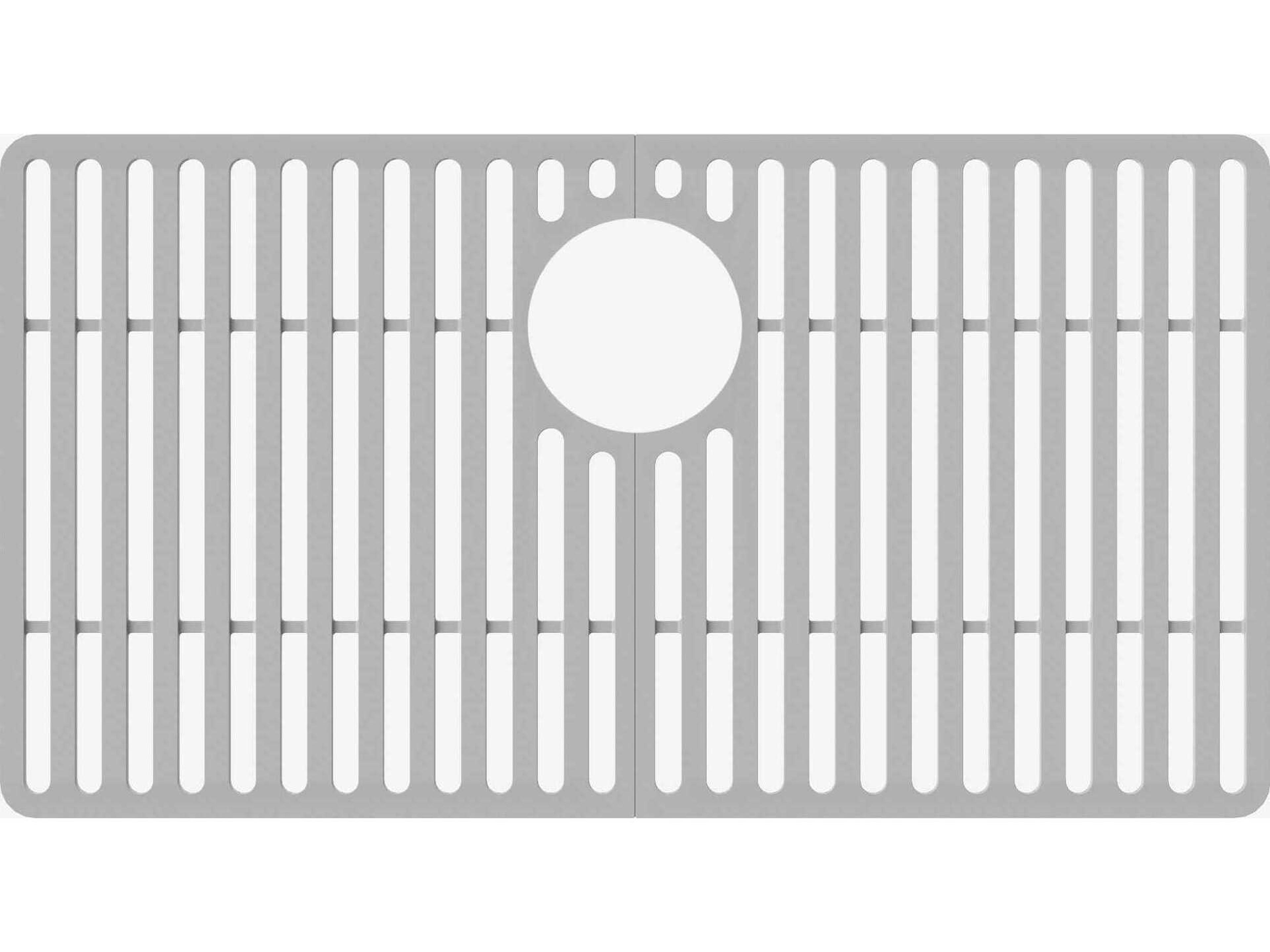Gray Silicone Protective Bottom Grid For Single Basin Sink