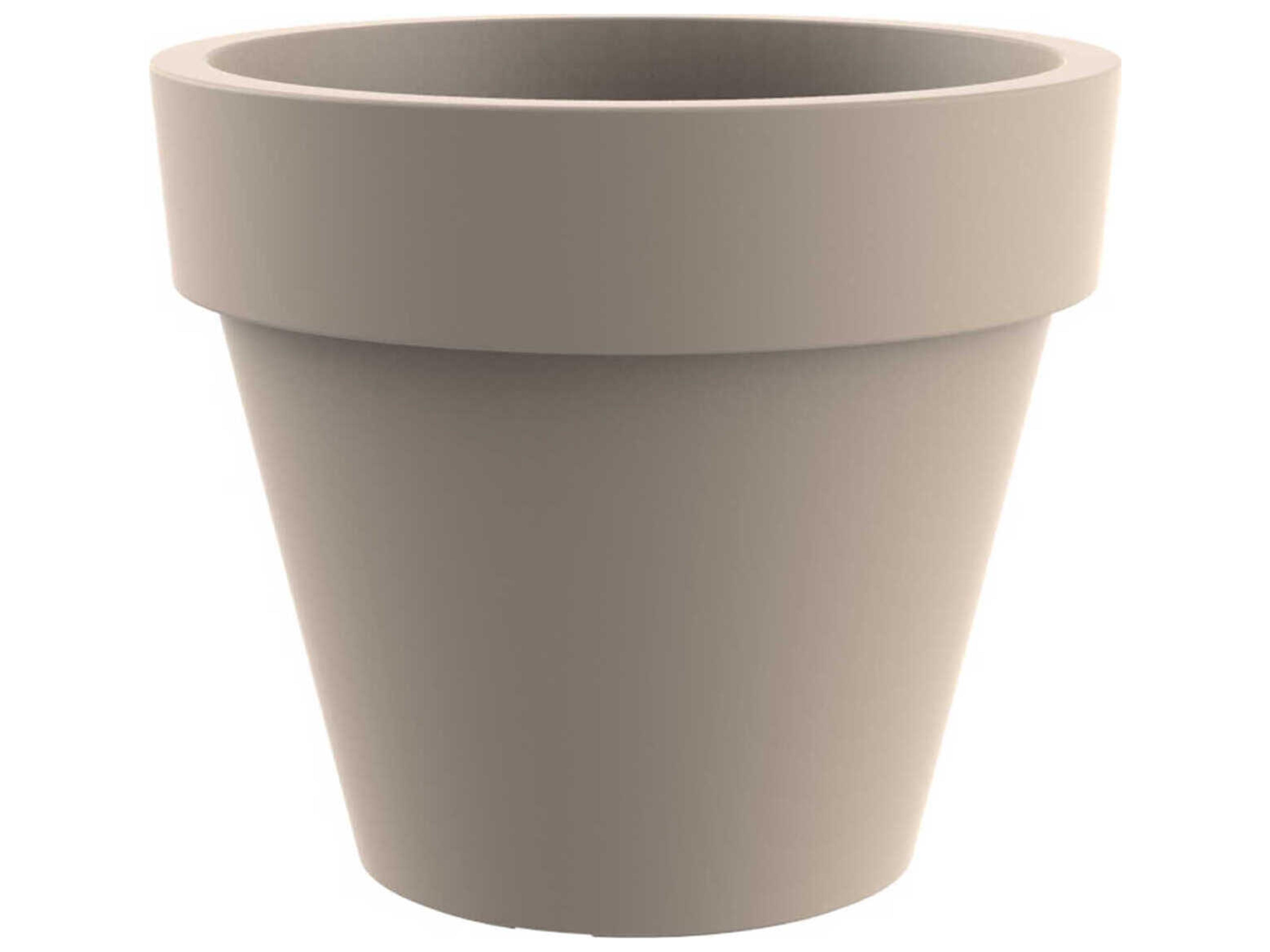 Studio Vondom - Planter - 47.25"Dia. - Basic - Cream