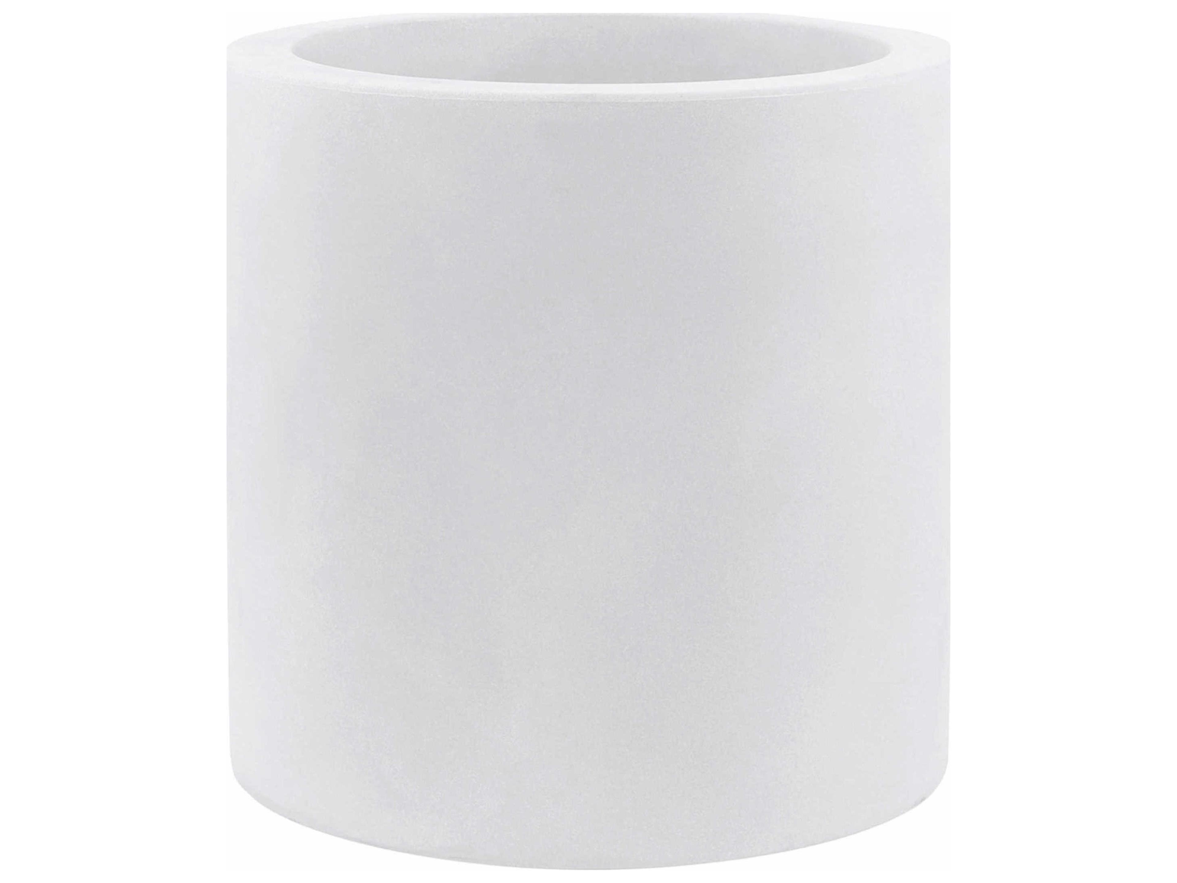 Studio White Matte 24'' High Planter