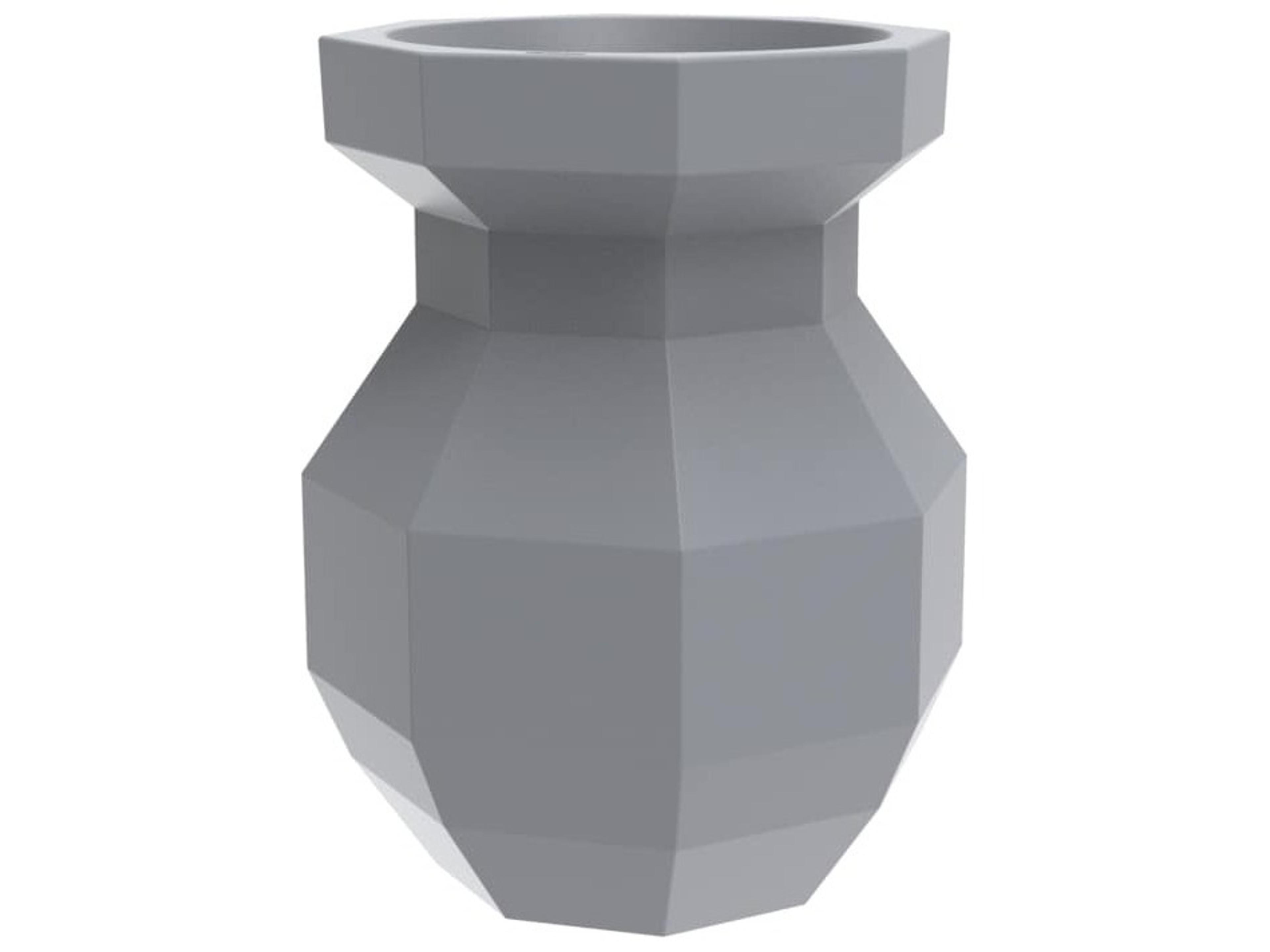Vondom Outdoor Origami Gray Planter
