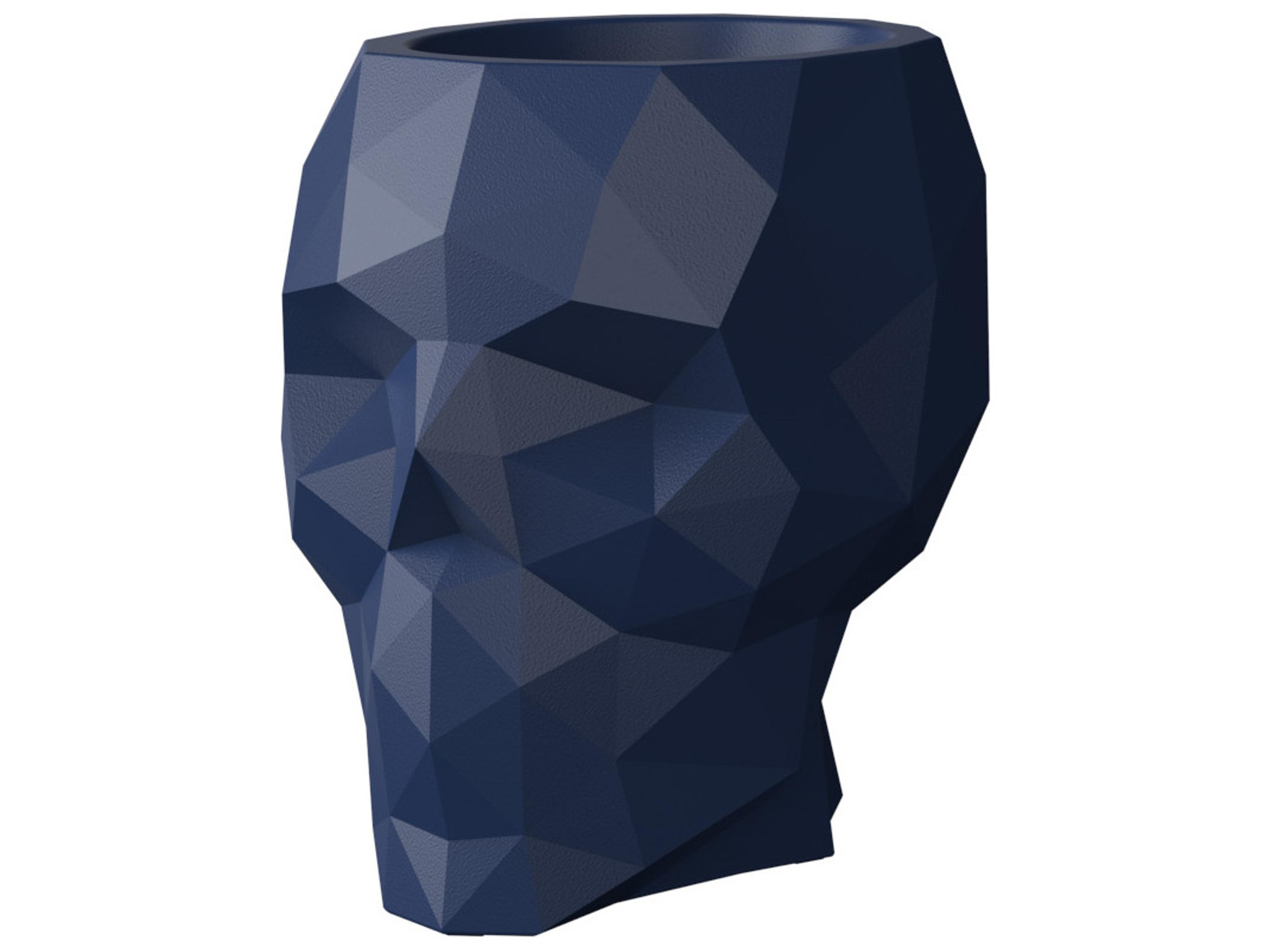 Skull Blue Planter