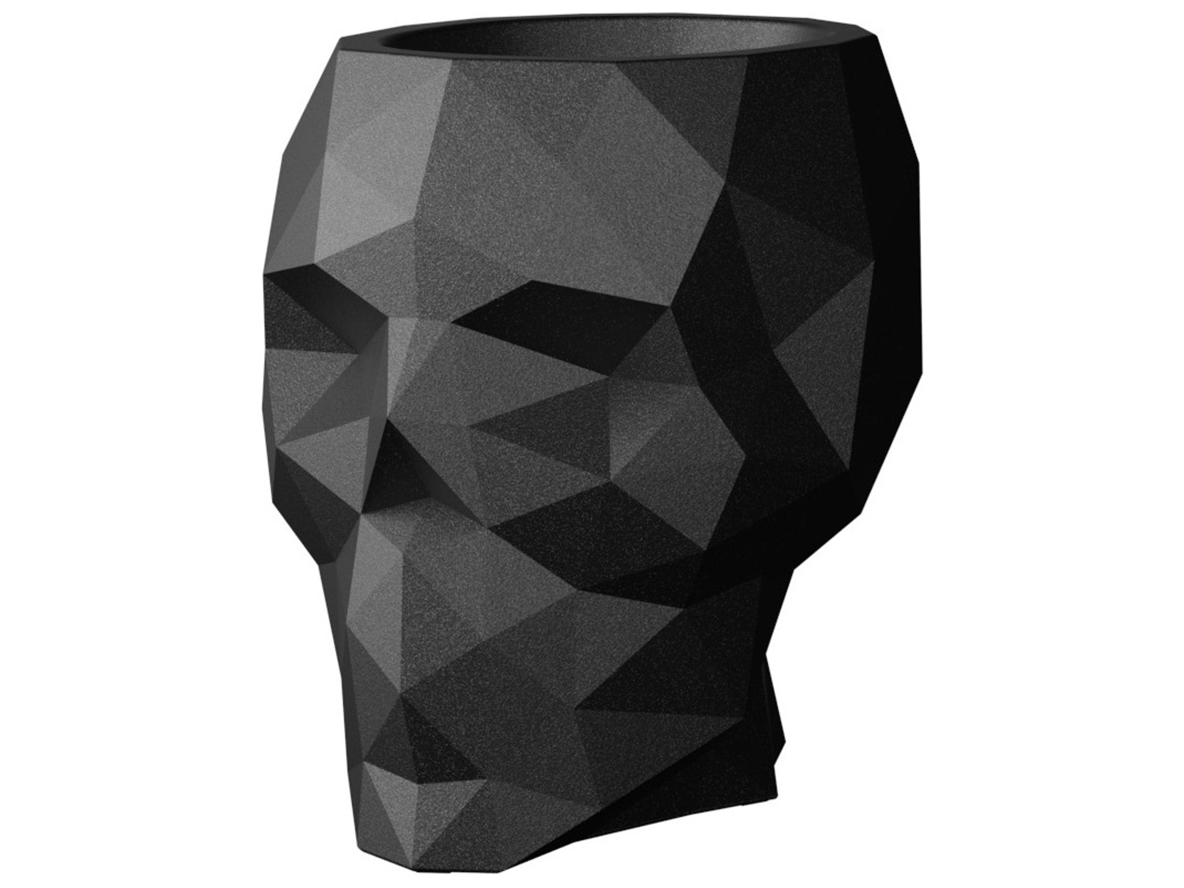 Skull Anthracite Planter