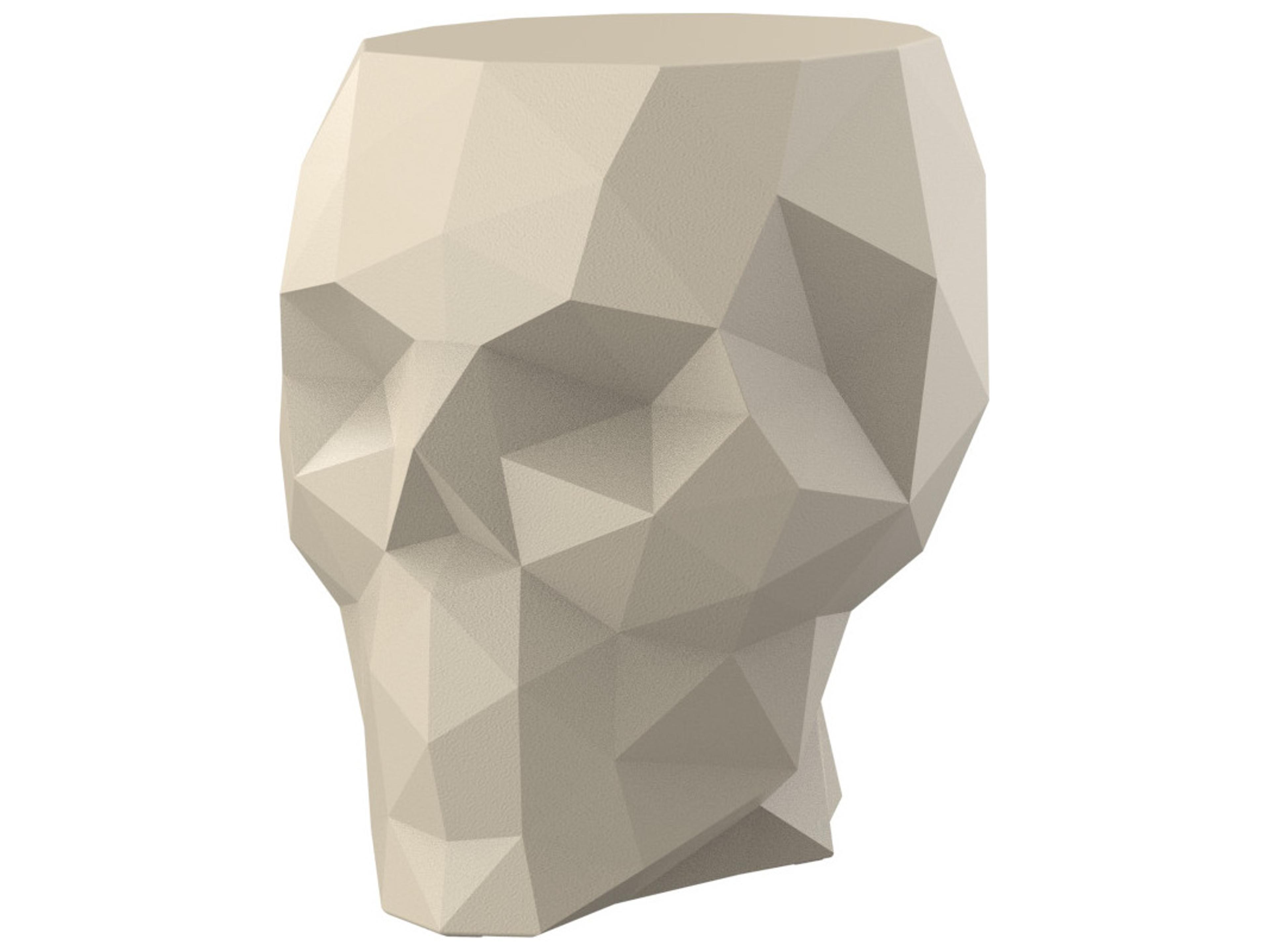 Skull Cream Polypropylene Lounge Chair