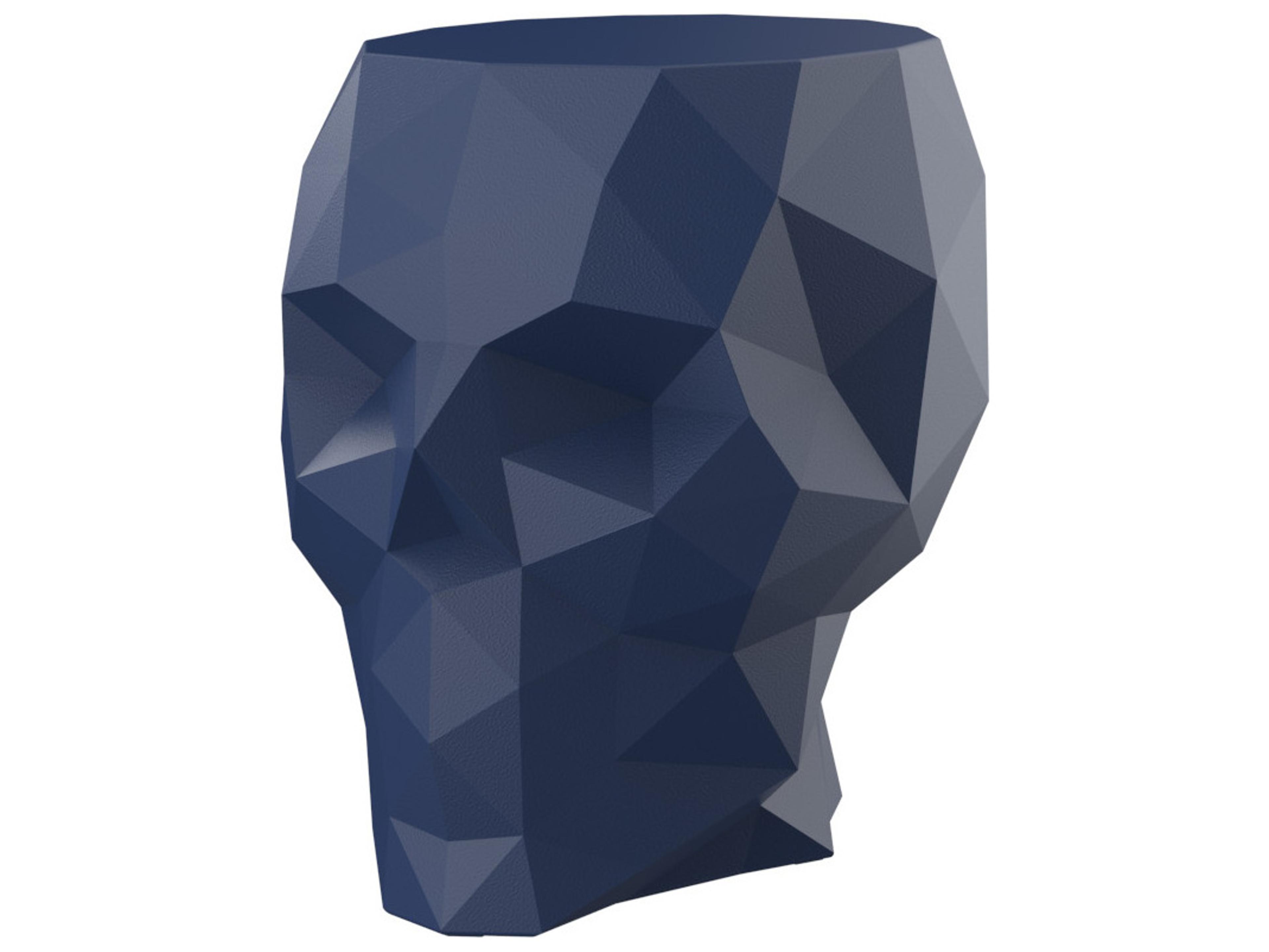 Skull Blue Polypropylene Lounge Chair