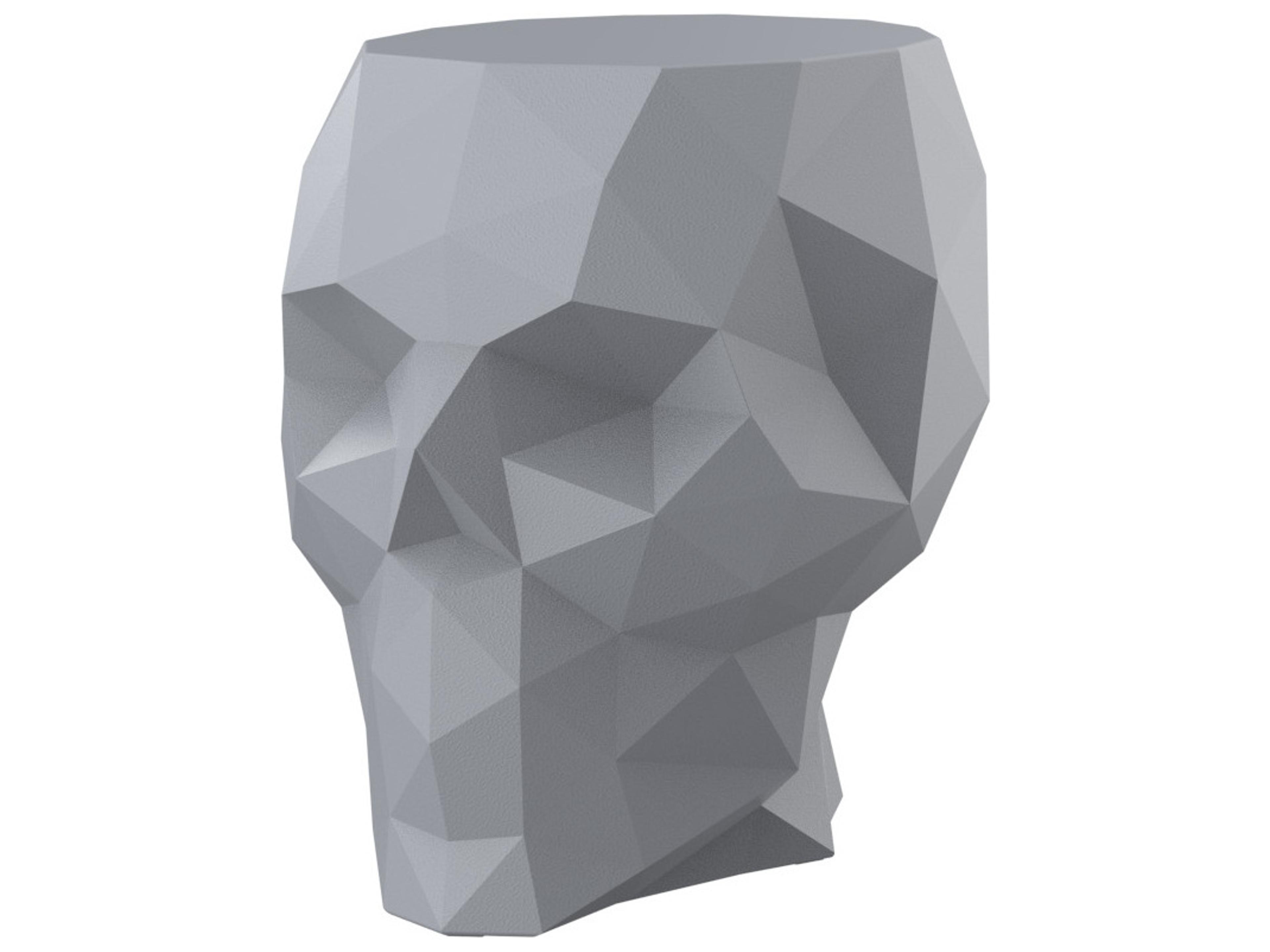 Skull Gray Polypropylene Lounge Chair