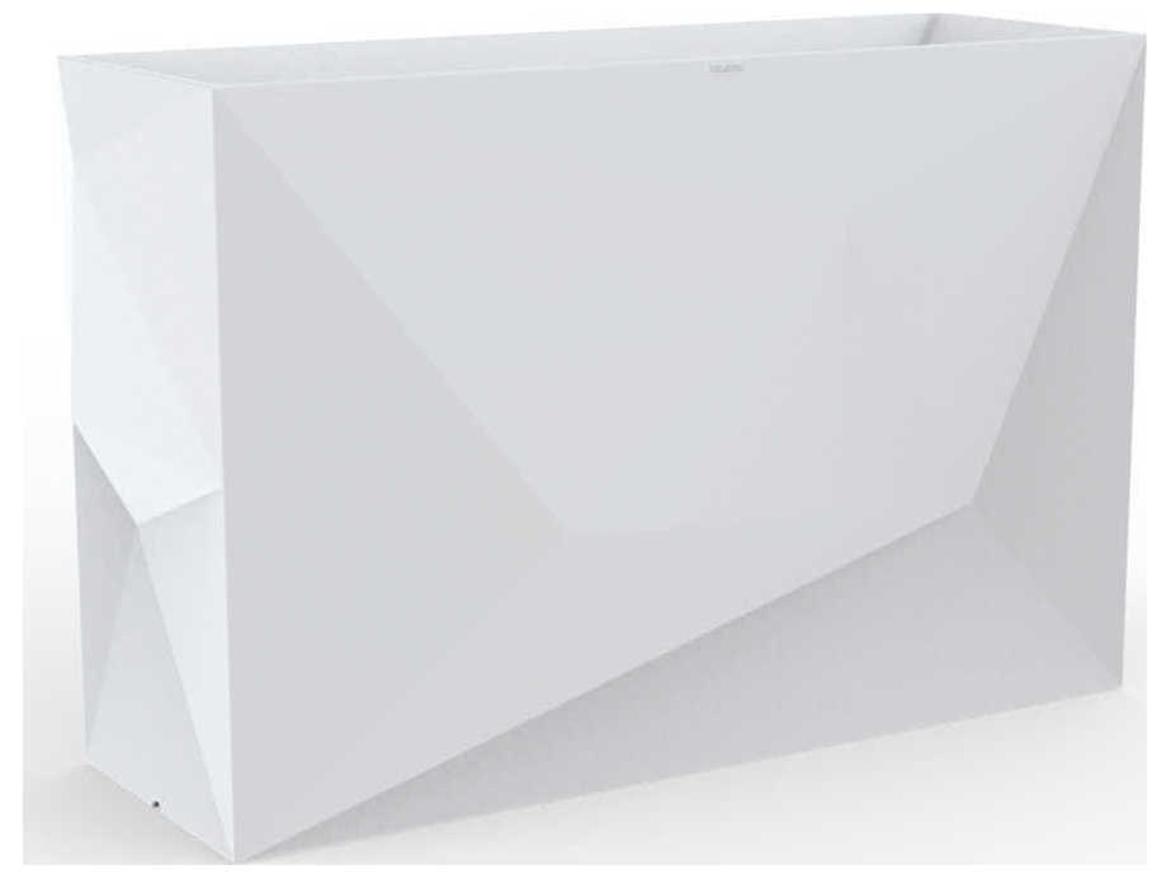 Faz White Matte Planter