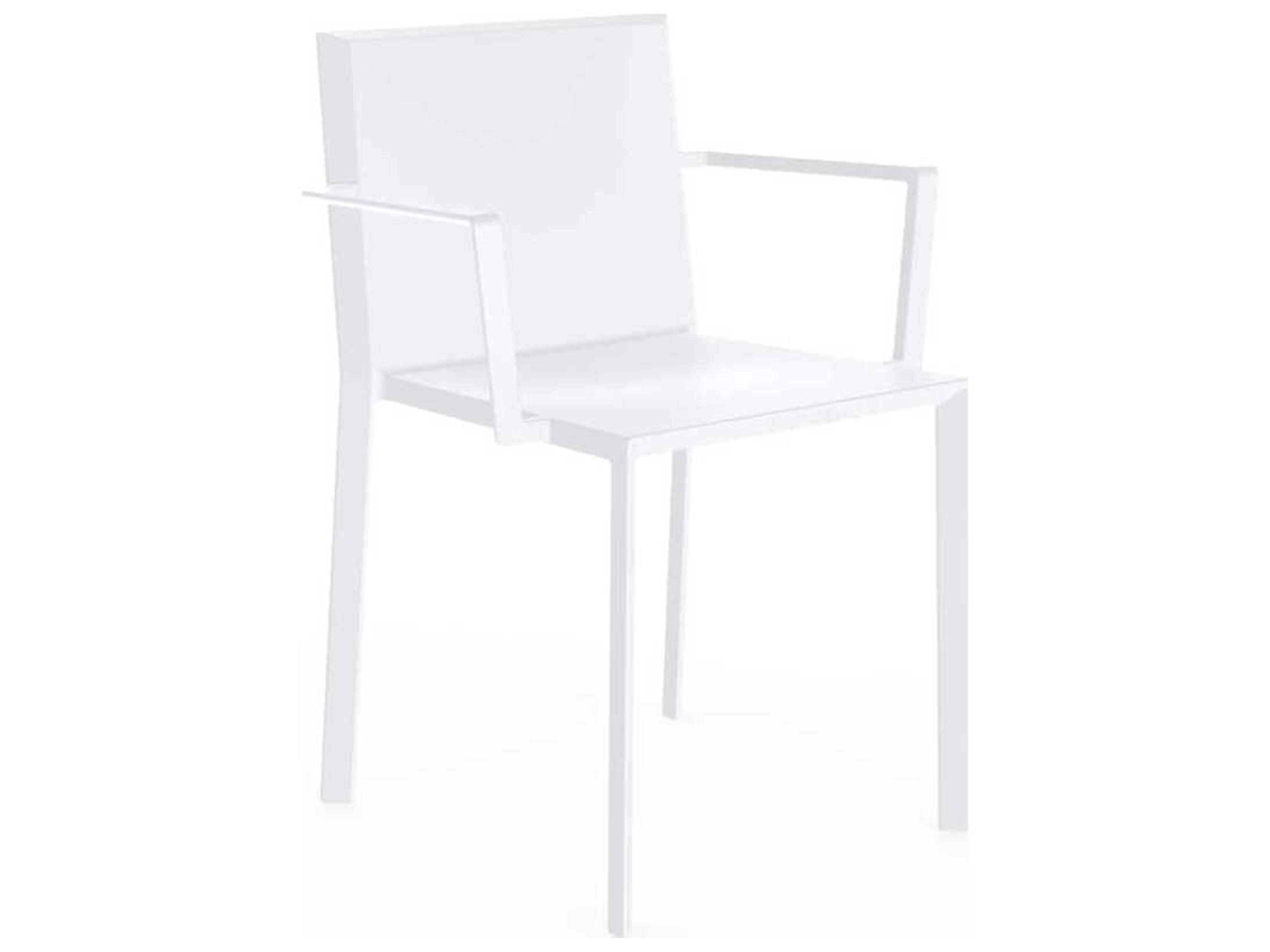 Quartz White Matte Resin Dining Chair Set of 4