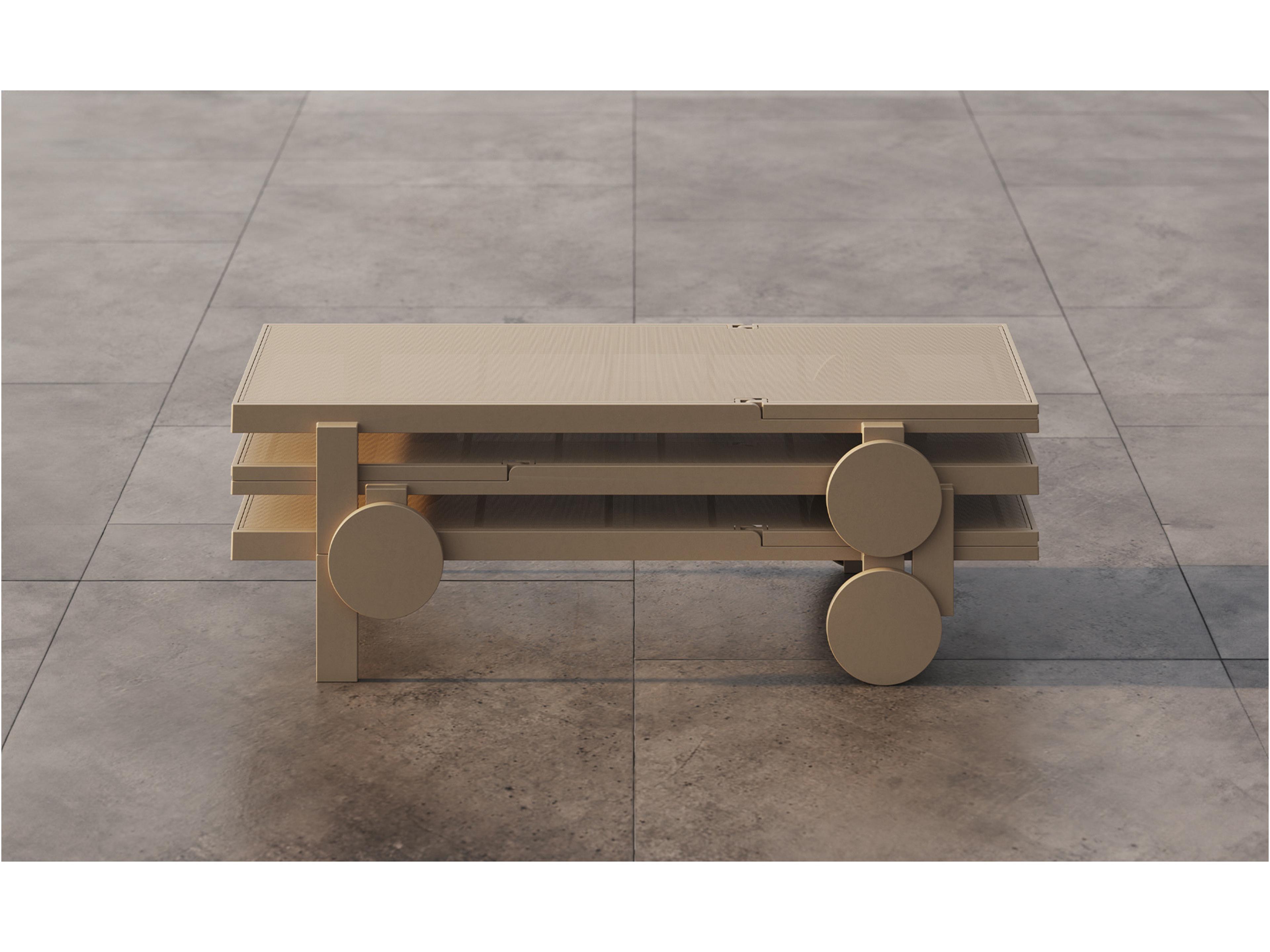 Vondom Outdoor Gatsby Ecru Polypropylene Sling Chaise Lounge (Set of 2)