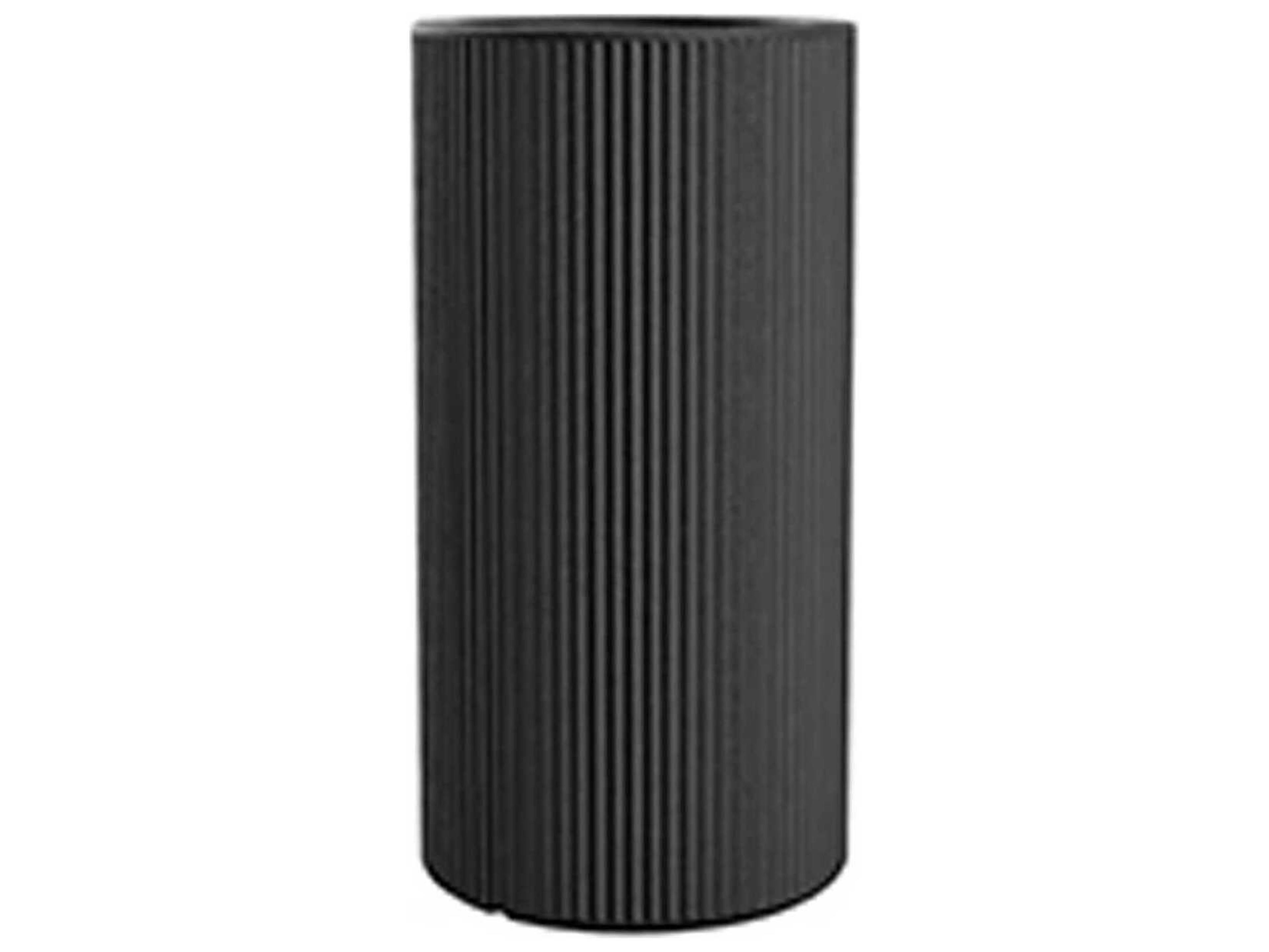 Vondom Outdoor Gatsby Tall Cylinder Planter x H Basic Anthracite