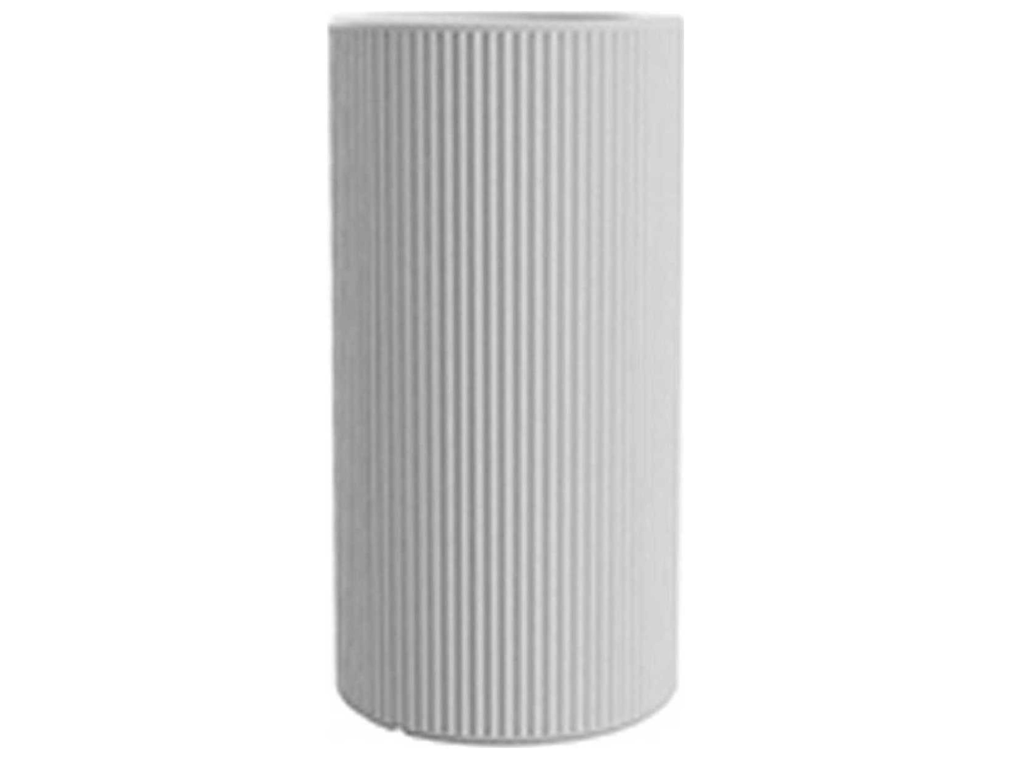 Gatsby Tall Cylinder Planter x H Basic White