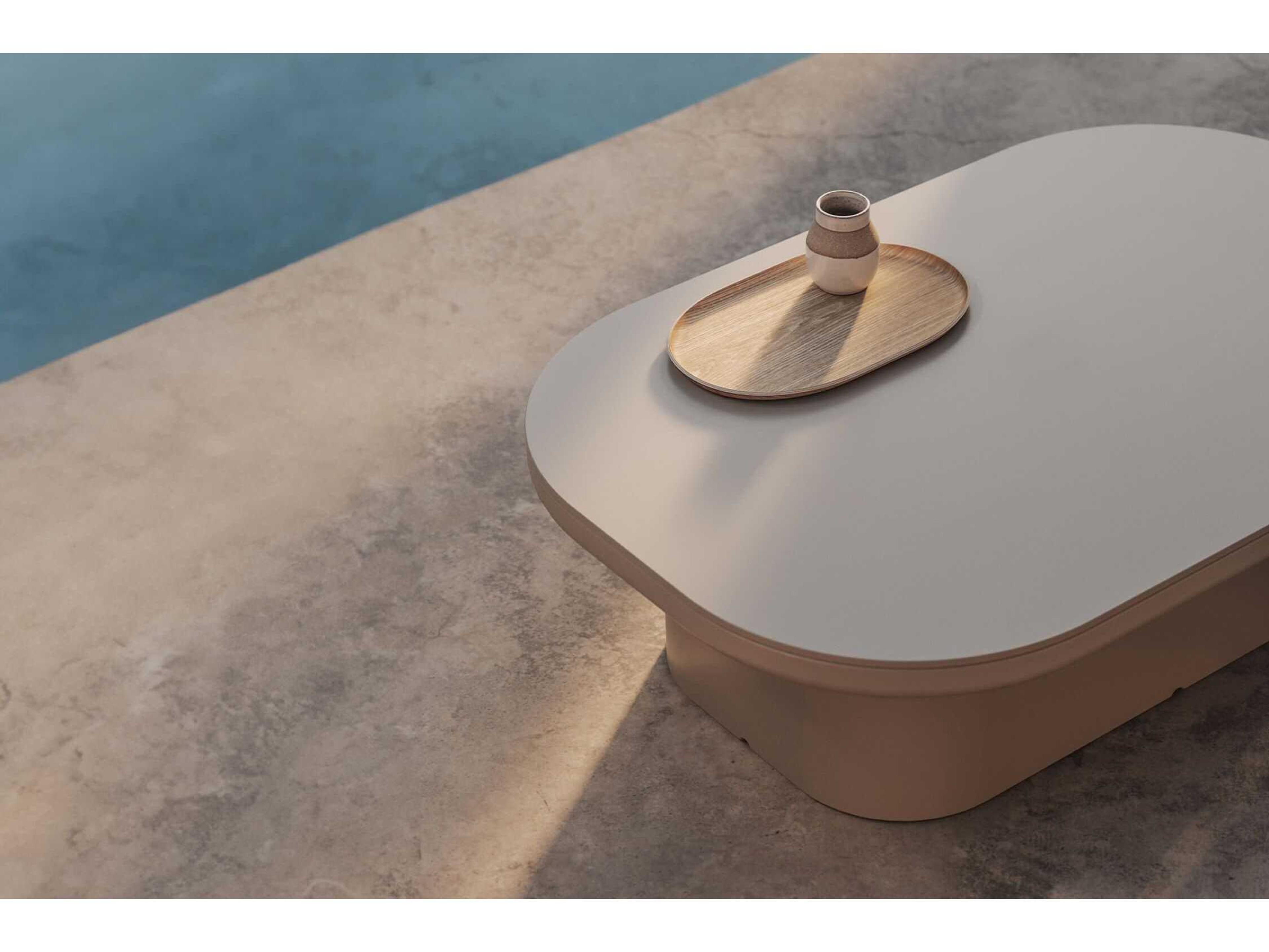 Vondom Outdoor Luna Coffee Table Ecru