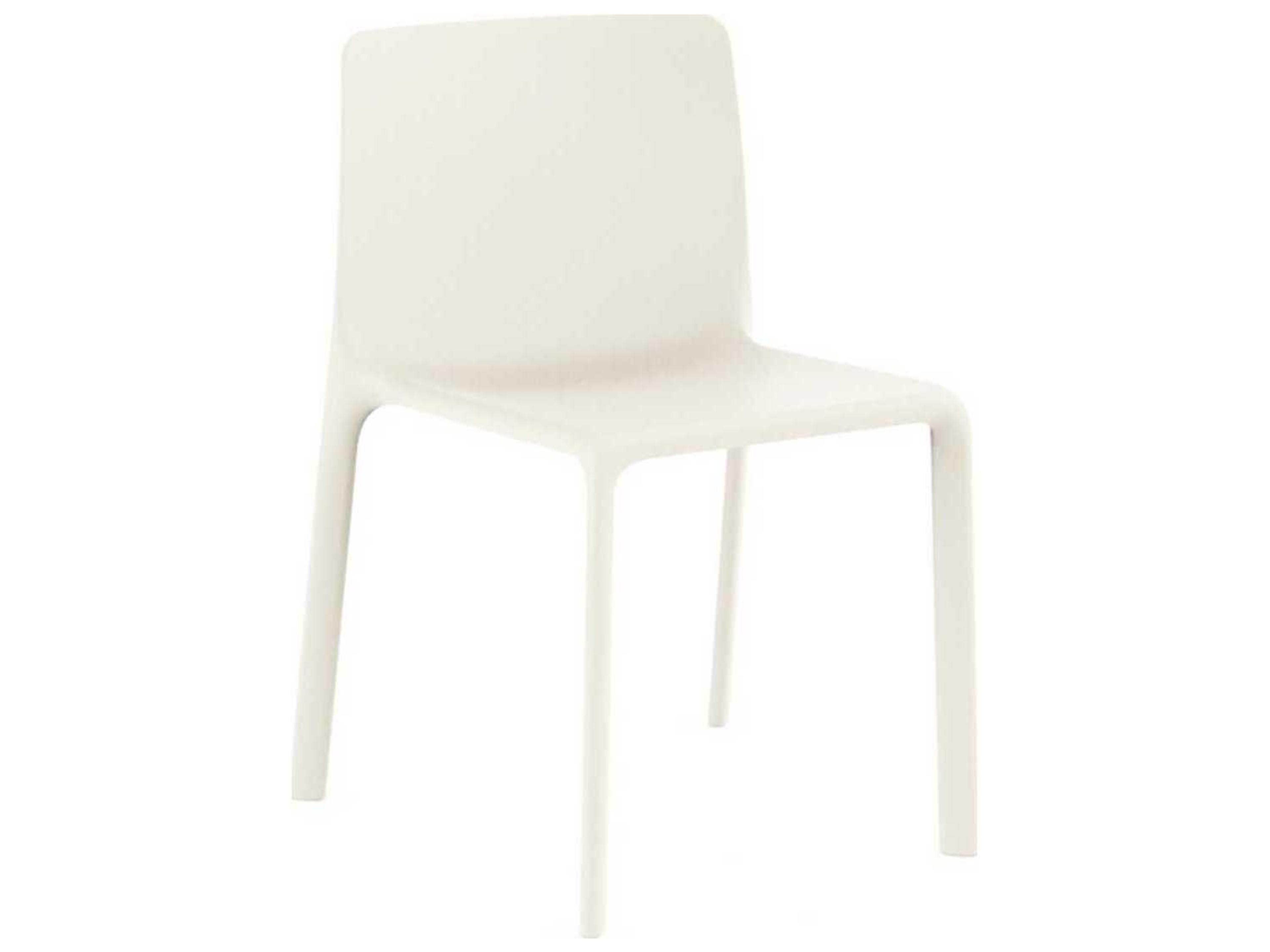 Kes White Polypropylene Dining Chair Set of 4