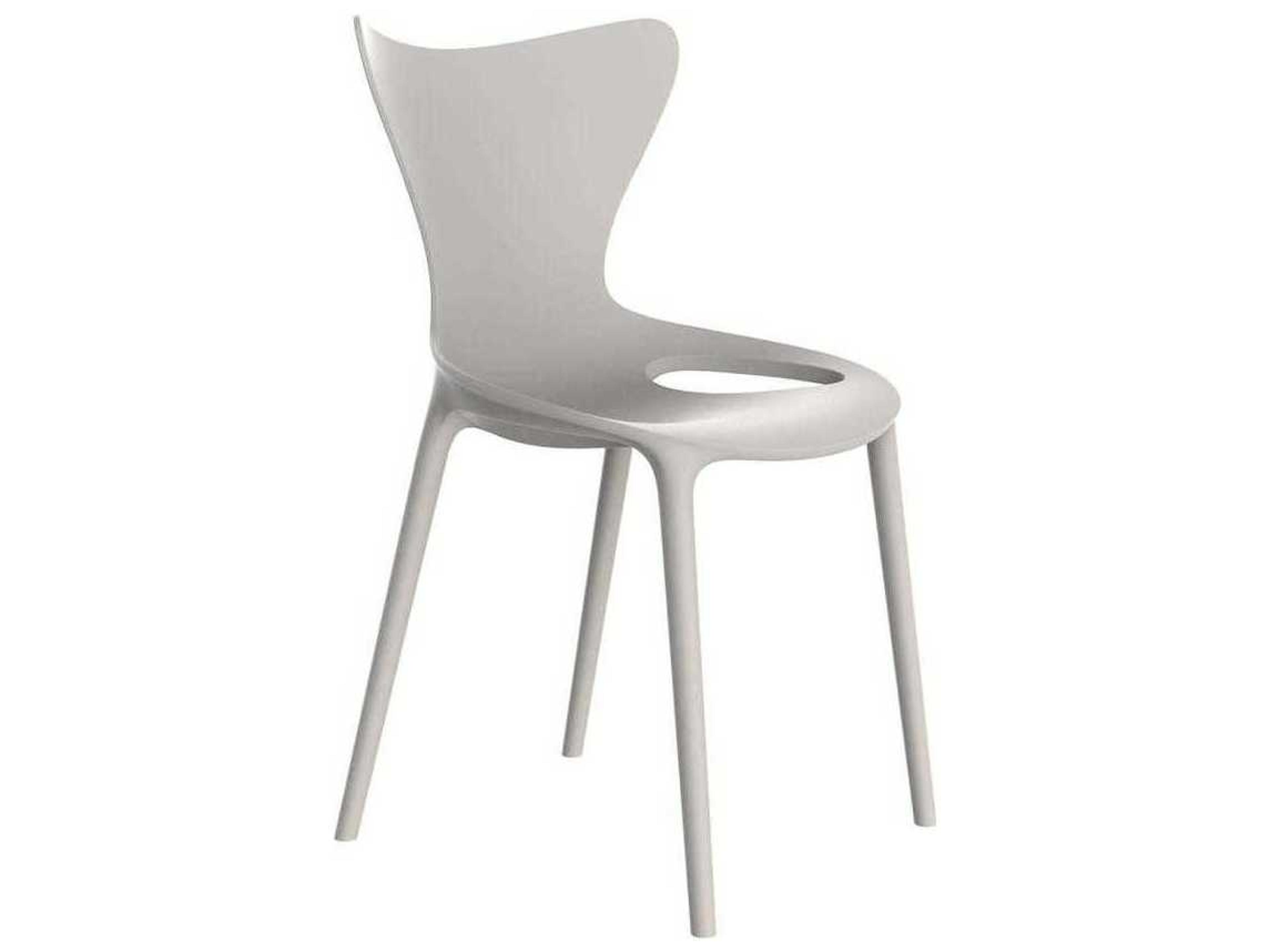 Love Ecru Matte Resin Dining Chair Set of 4