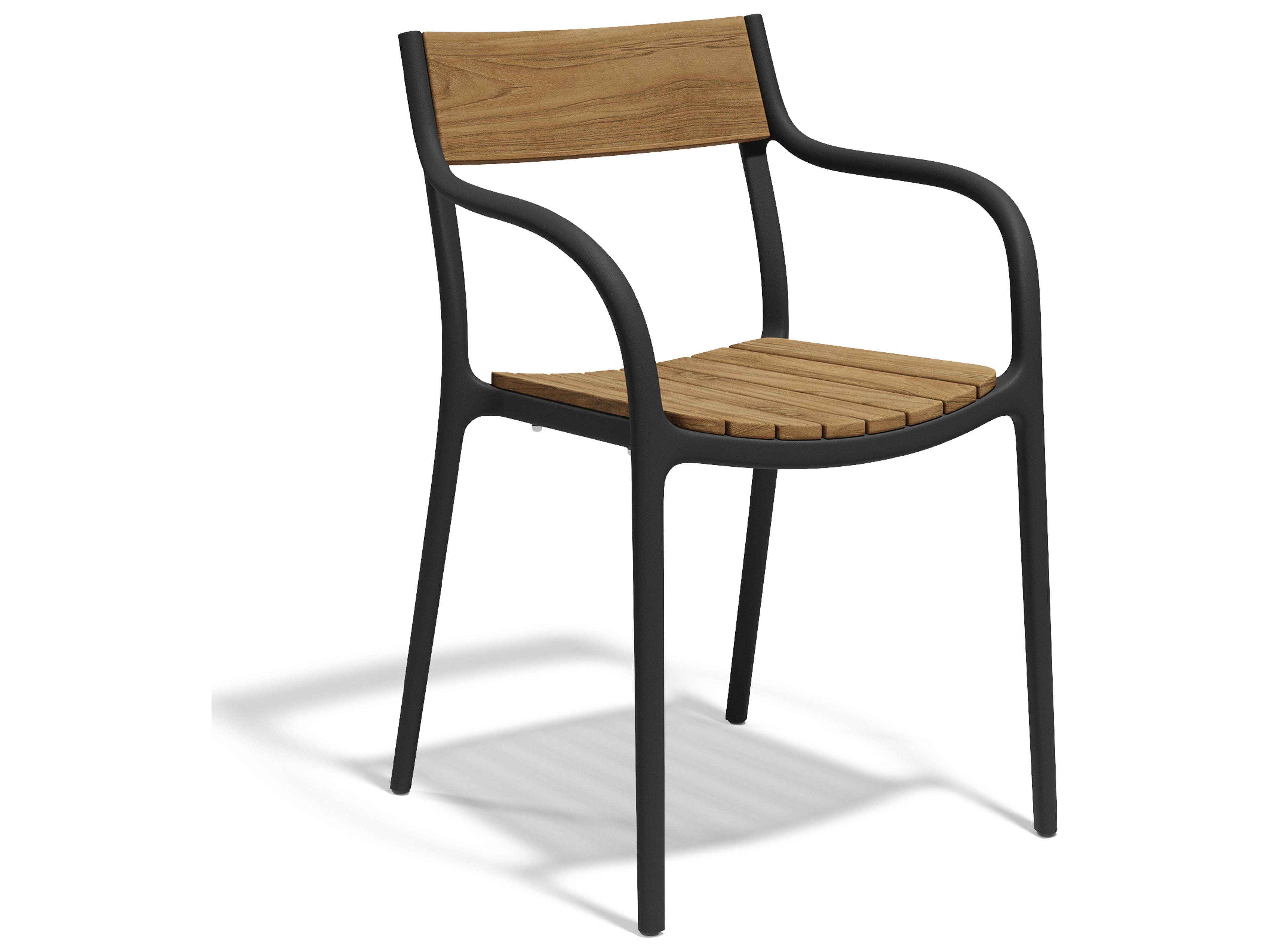 Madison Black Polypropylene Wood Dining Chair (Set of 4)