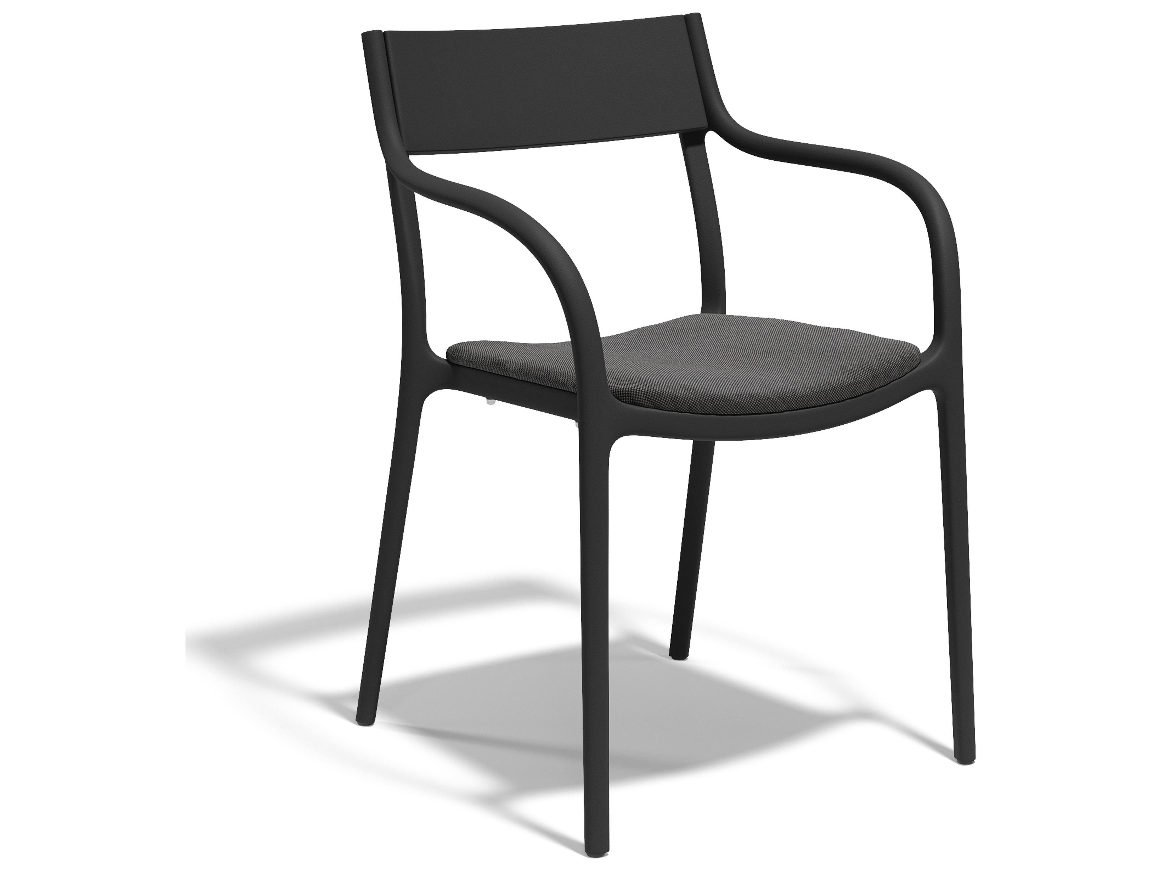Madison Black Polypropylene Cushion Dining Chair (Set of 4)
