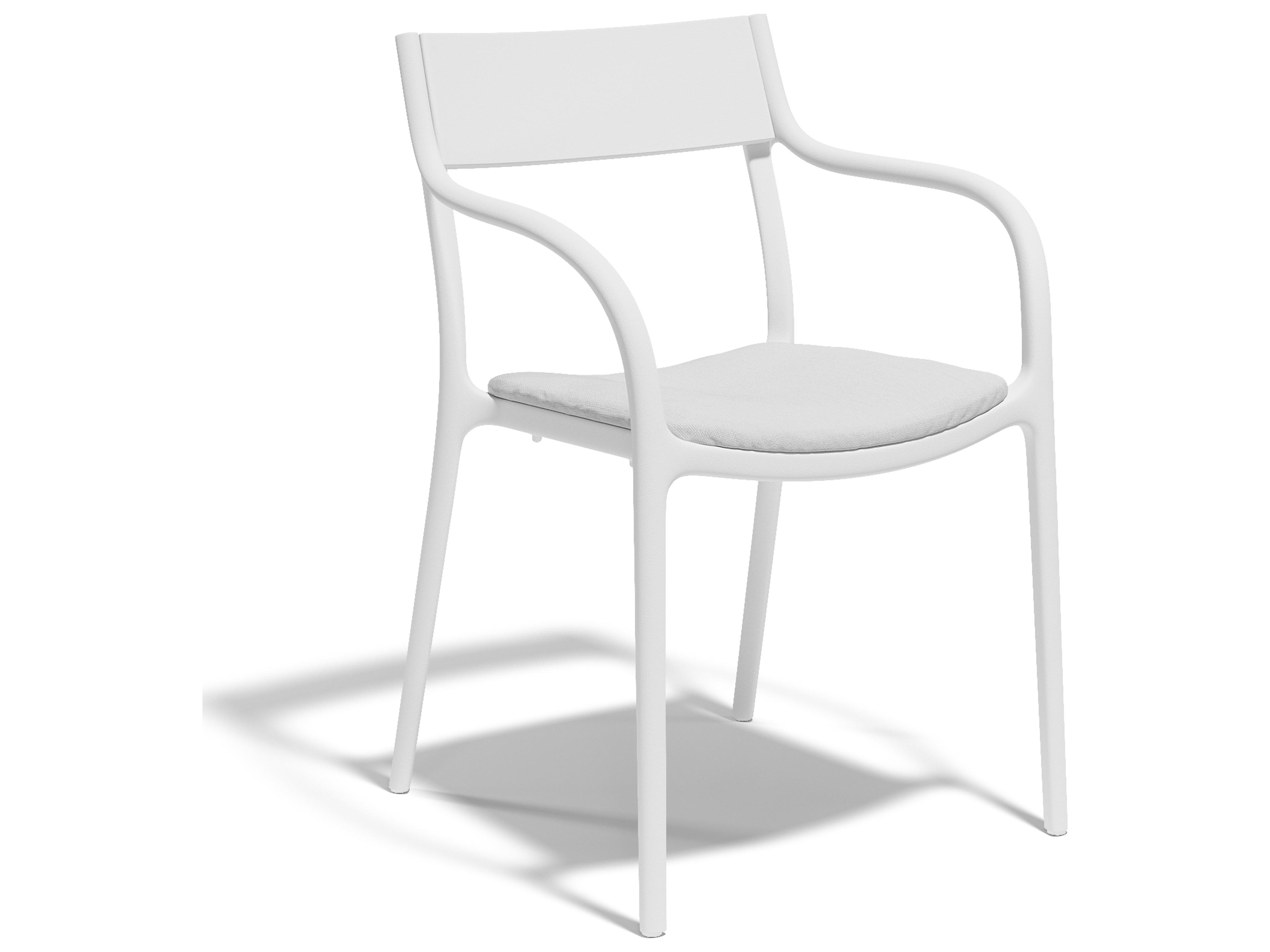 Madison White Polypropylene Cushion Dining Chair (Set of 4)