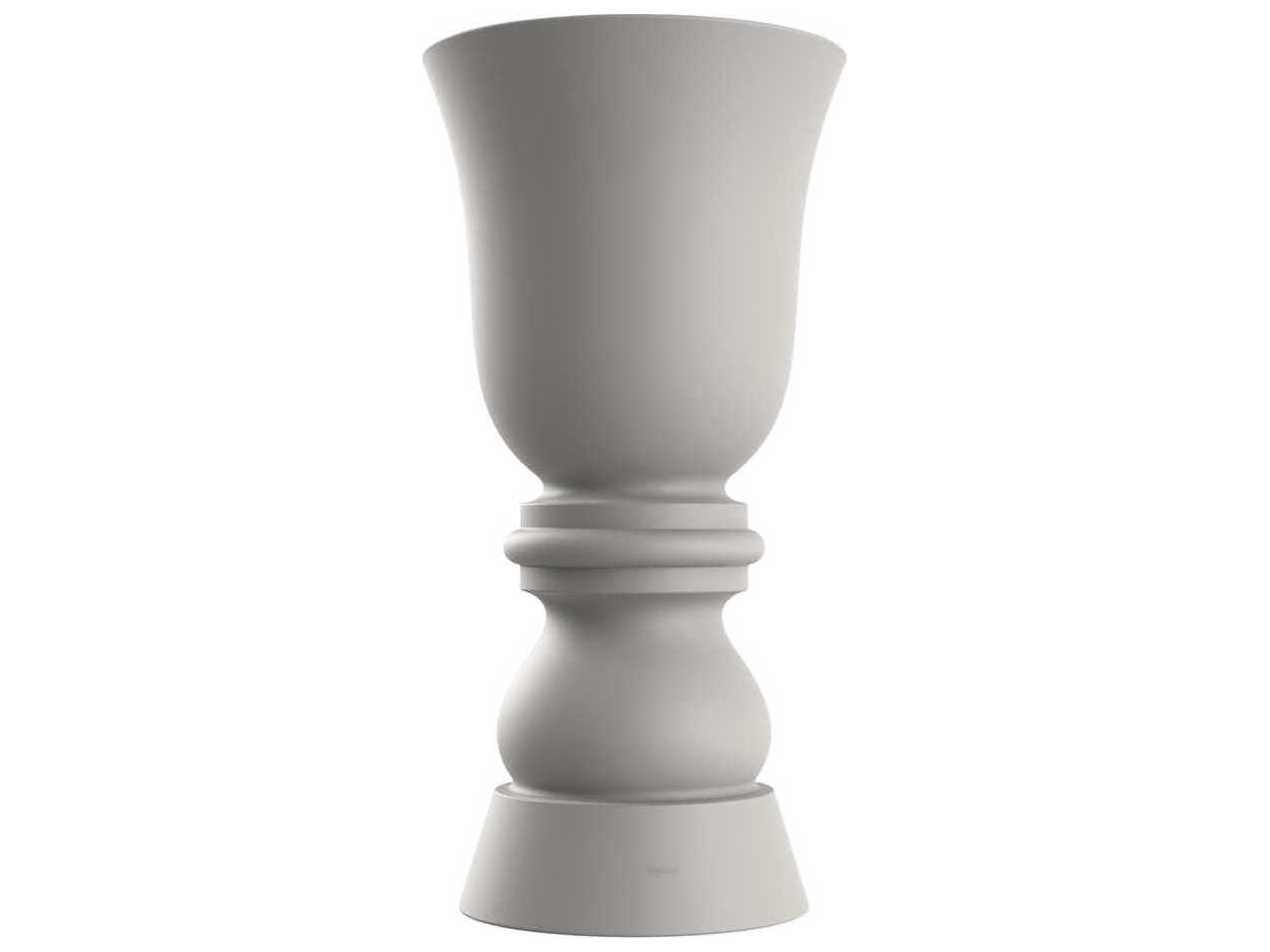 Suave Ecru Matte 59'' High Planter