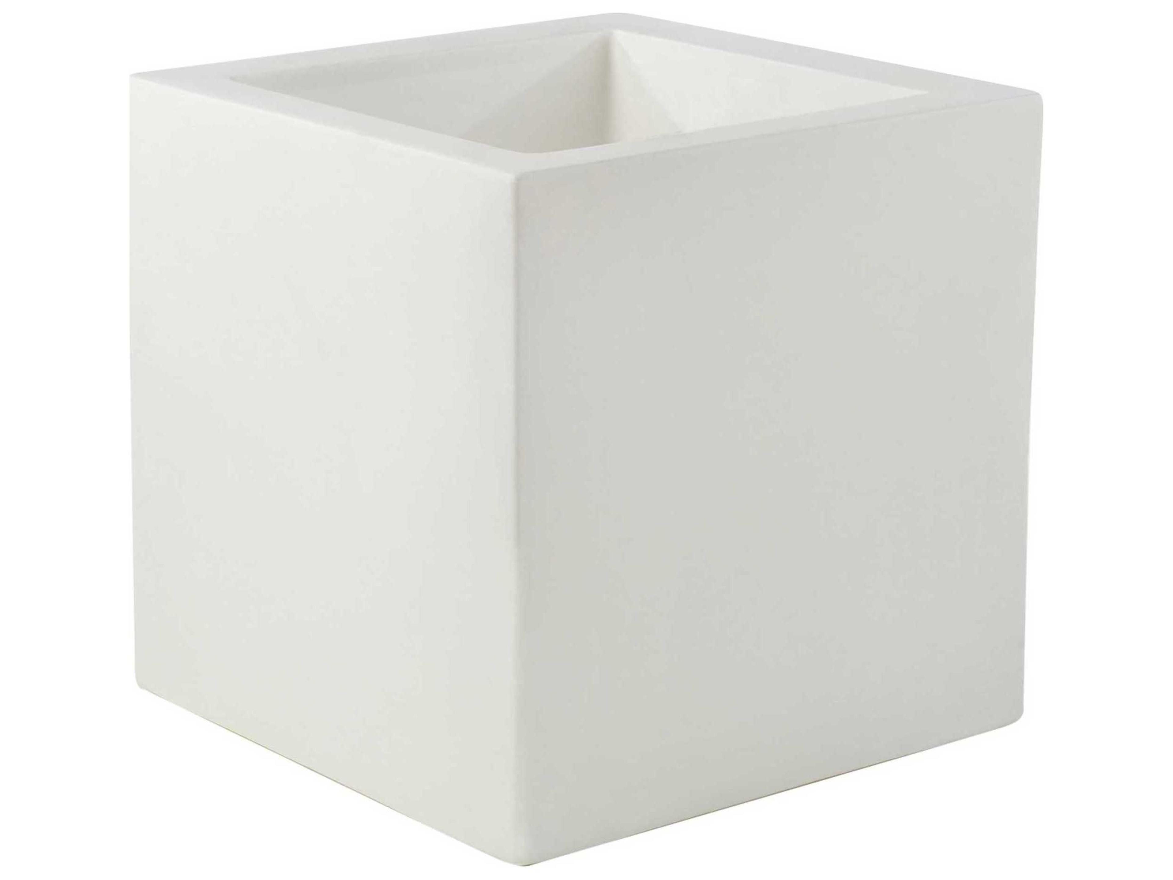 Vondom Studio White 20" Cube Plant Stands