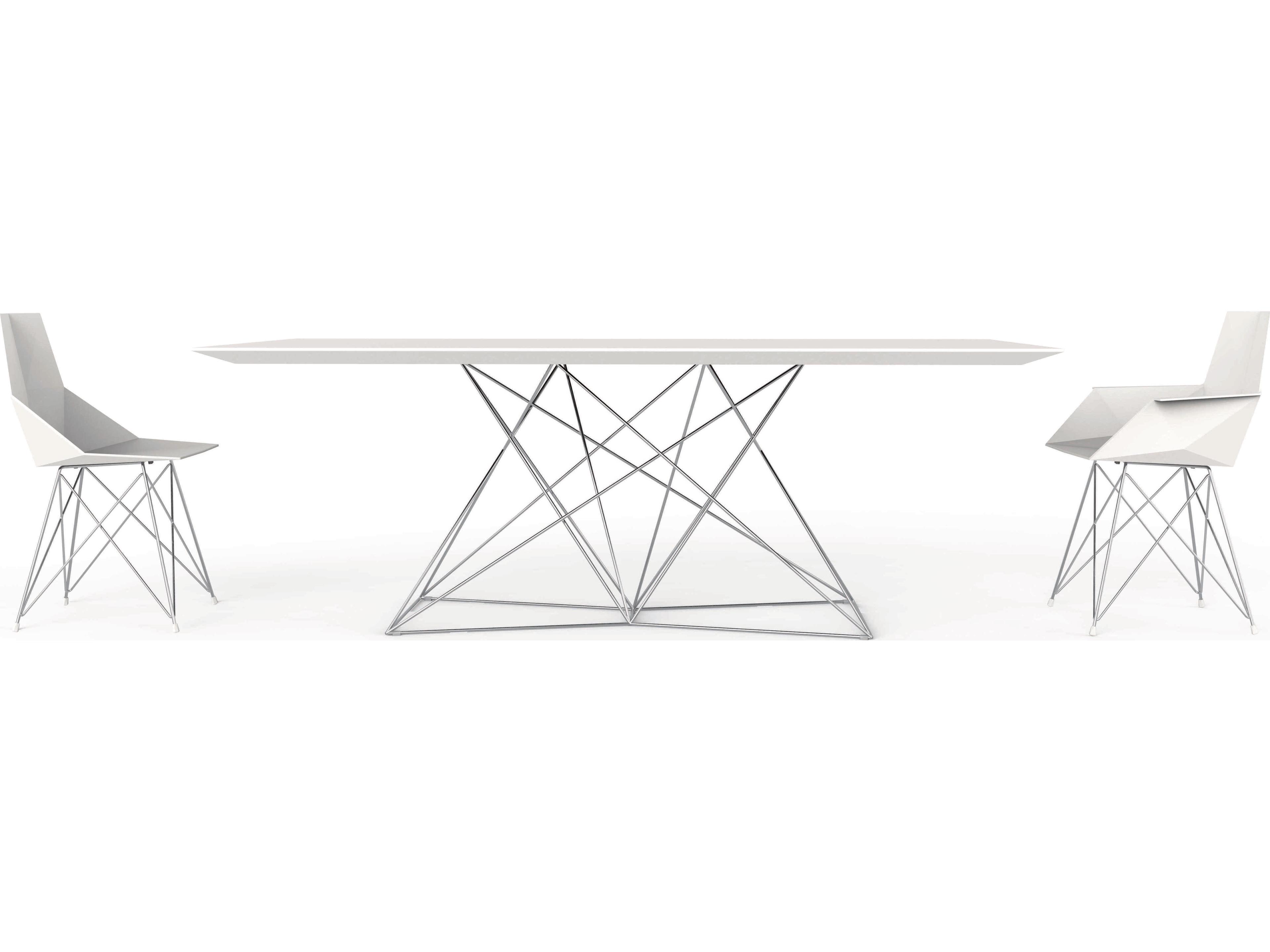 Vondom Faz White Side Dining Chair Set of 4