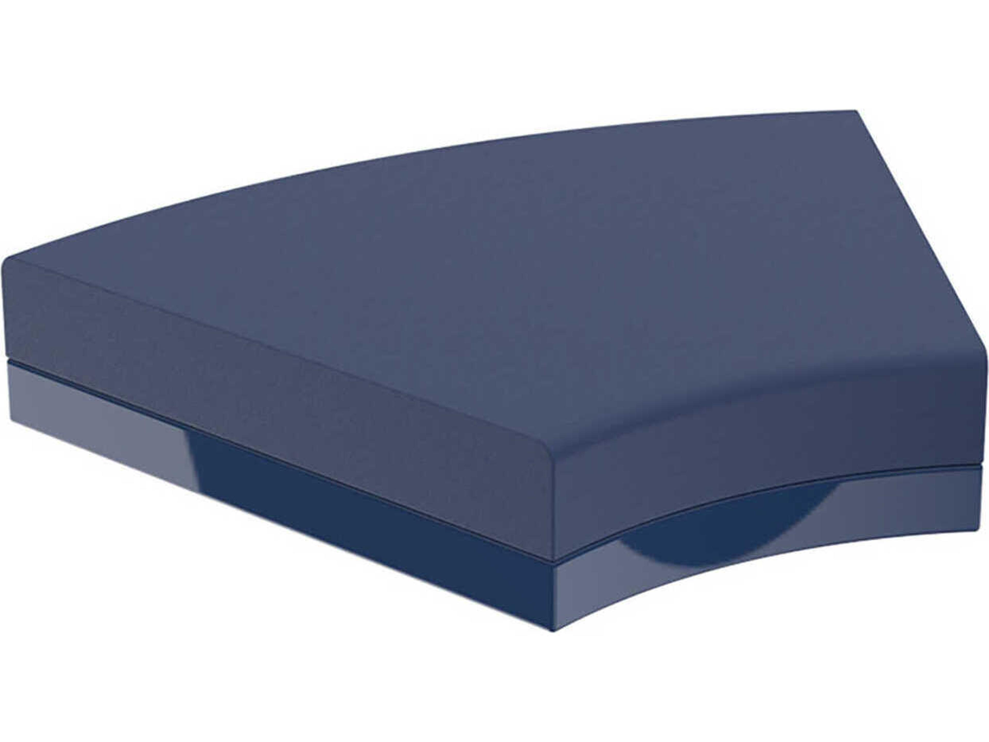 Pixel Notte Blue Upholstered Ottoman