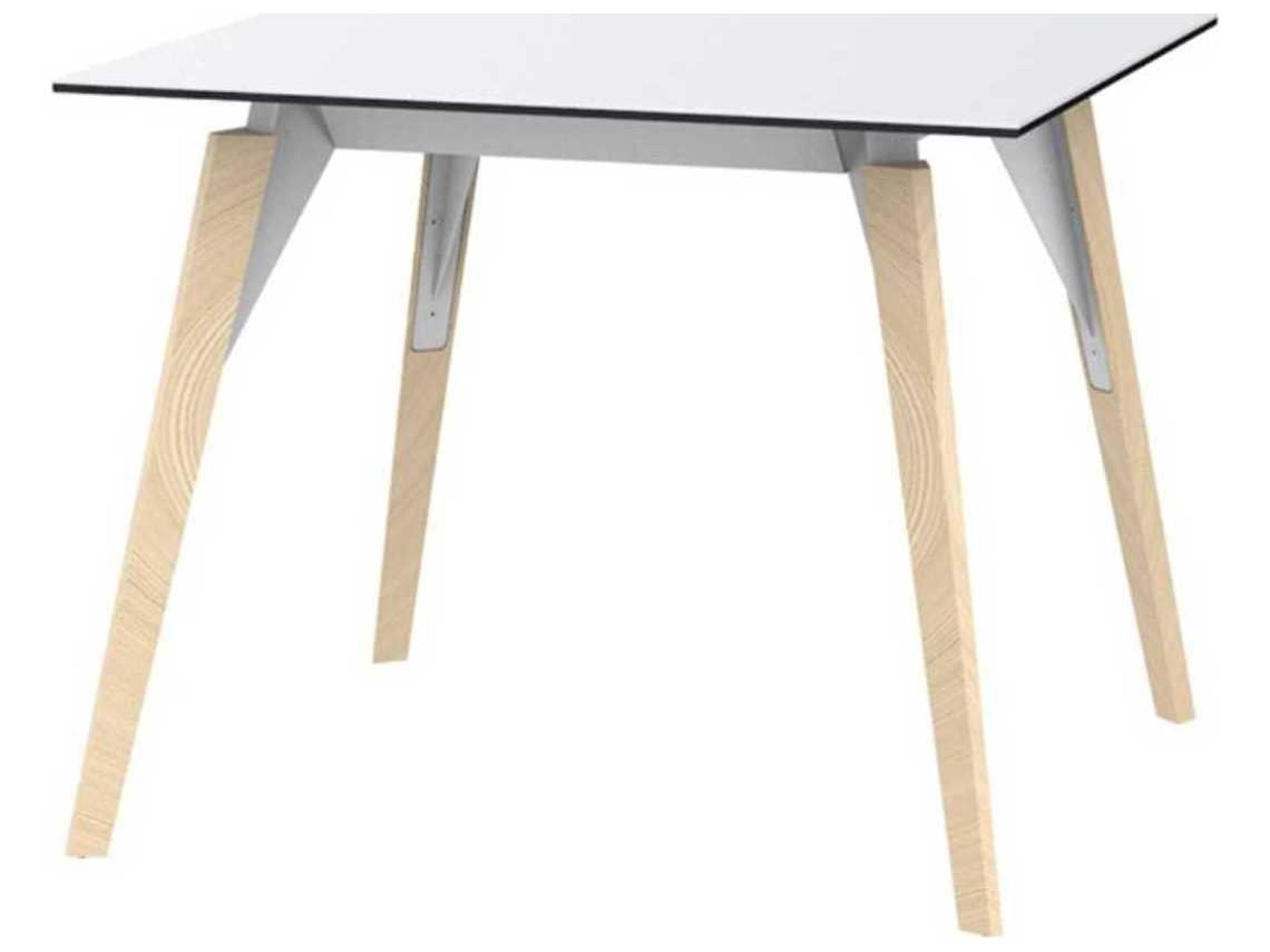 Vondom Faz Wood Rectangular Plastic Dining Table