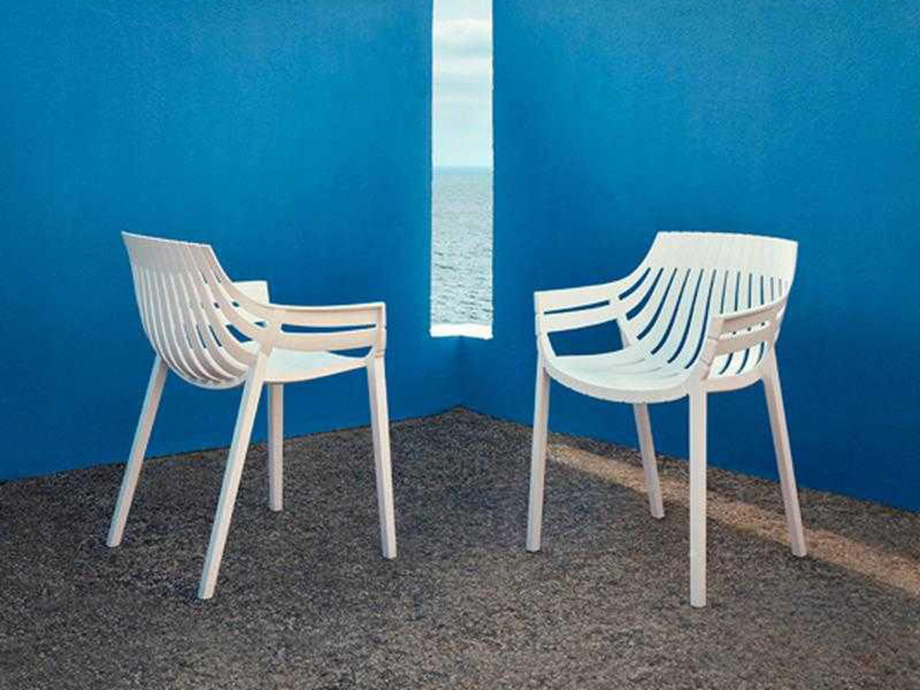 Vondom Spritz Lounge Chair Set of 4 Basic/Injection White