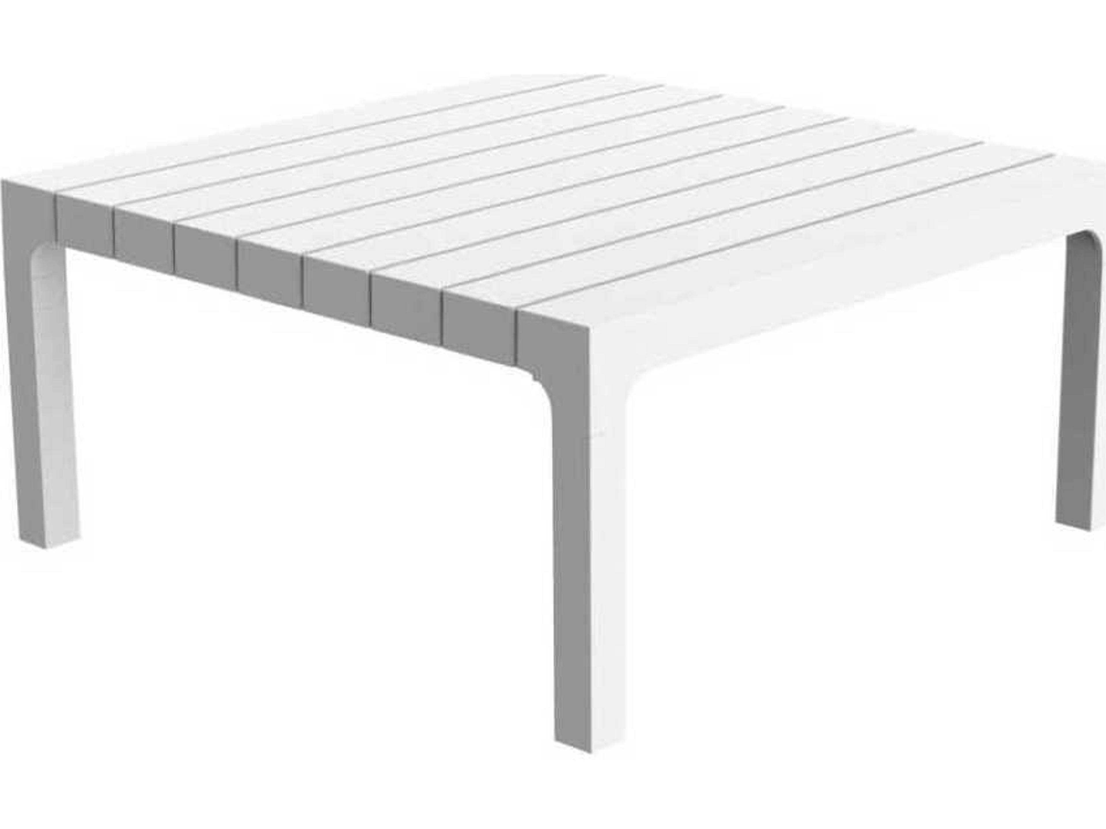 Spritz Square Porcelain White Coffee Table