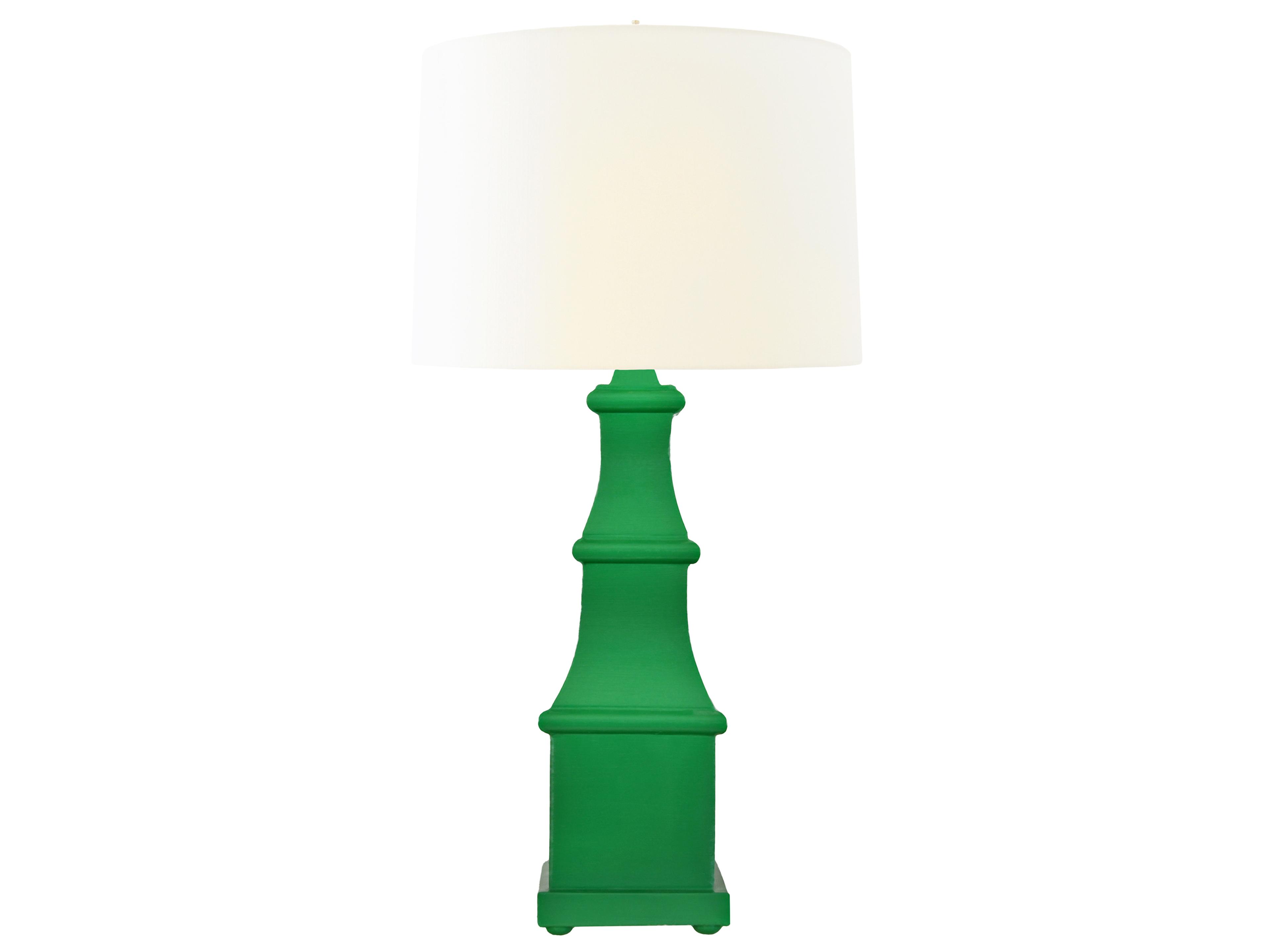 Worlds Away Kelly Green Buffet Lamp