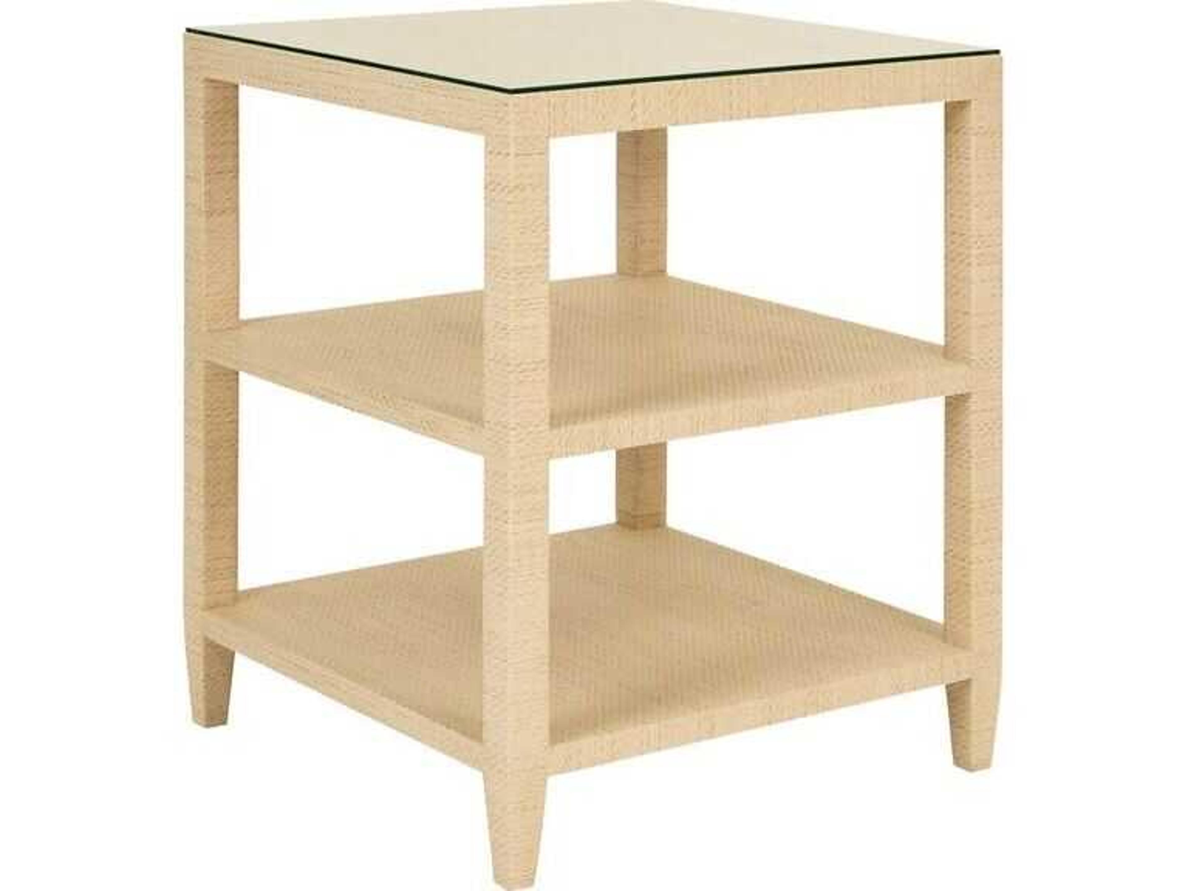Amie Square Wood Brown End Table