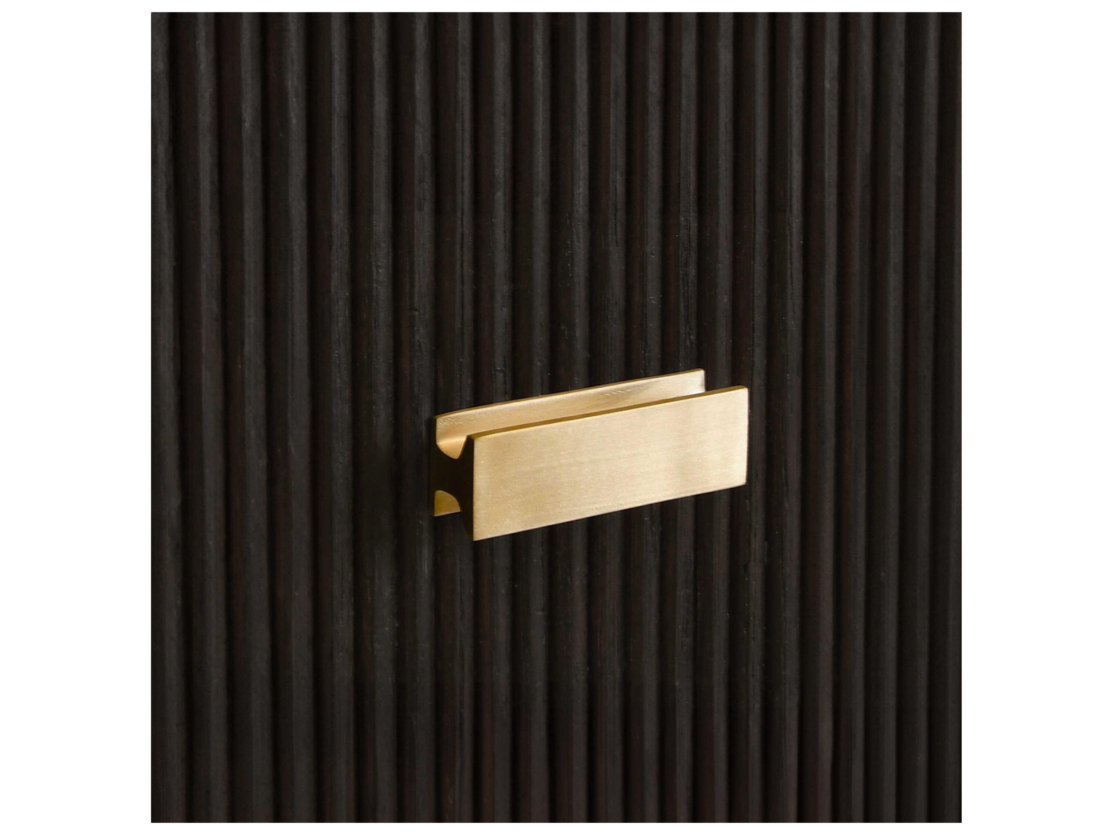 Worlds Away Rectangular Wood Dark Espresso Oak End Table